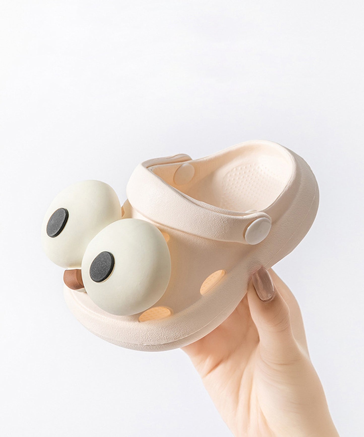 【shoes365】かわいいビッグアイ スリッパサンダル