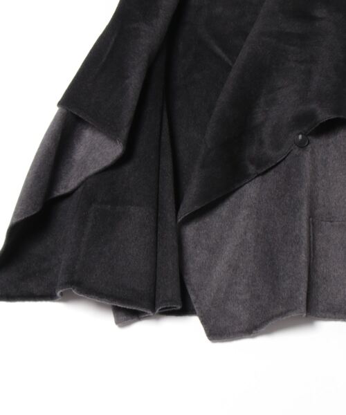 モダンドレープ ショートウールジャケット