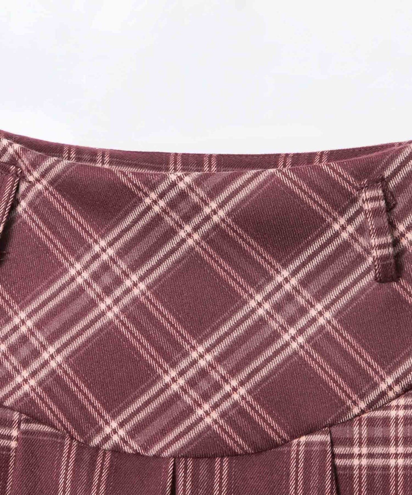 【HOOK】for girls チェック柄ボックスプリーツミニスカート