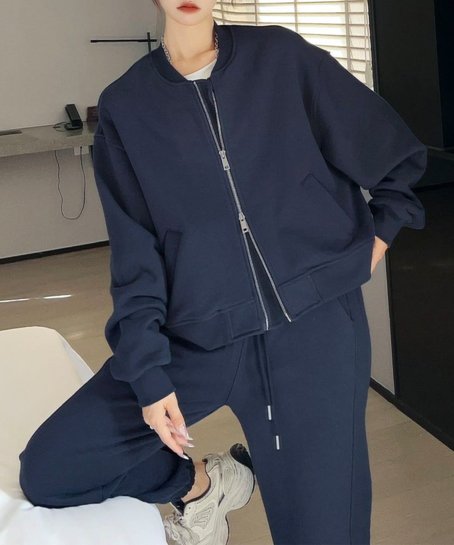 裏起毛ボンバージャケット