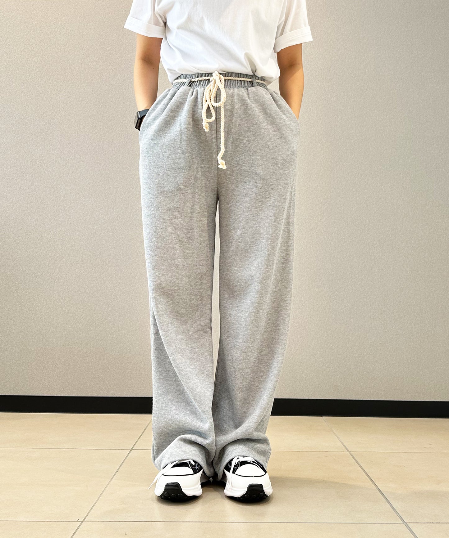 スウェットワイドパンツ