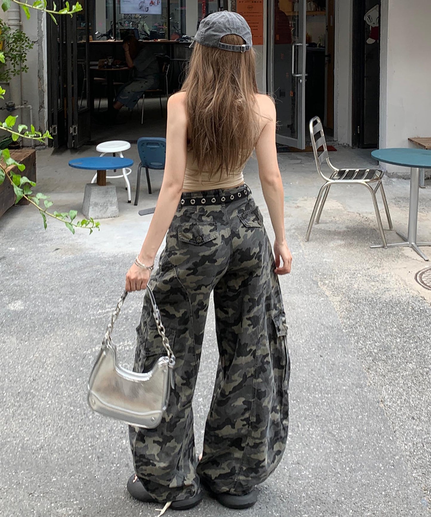 シアープリントロングTシャツ