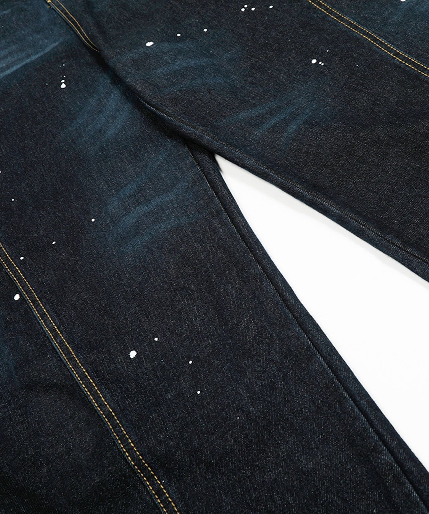 コクーン ペンキ加工 デニムパンツ