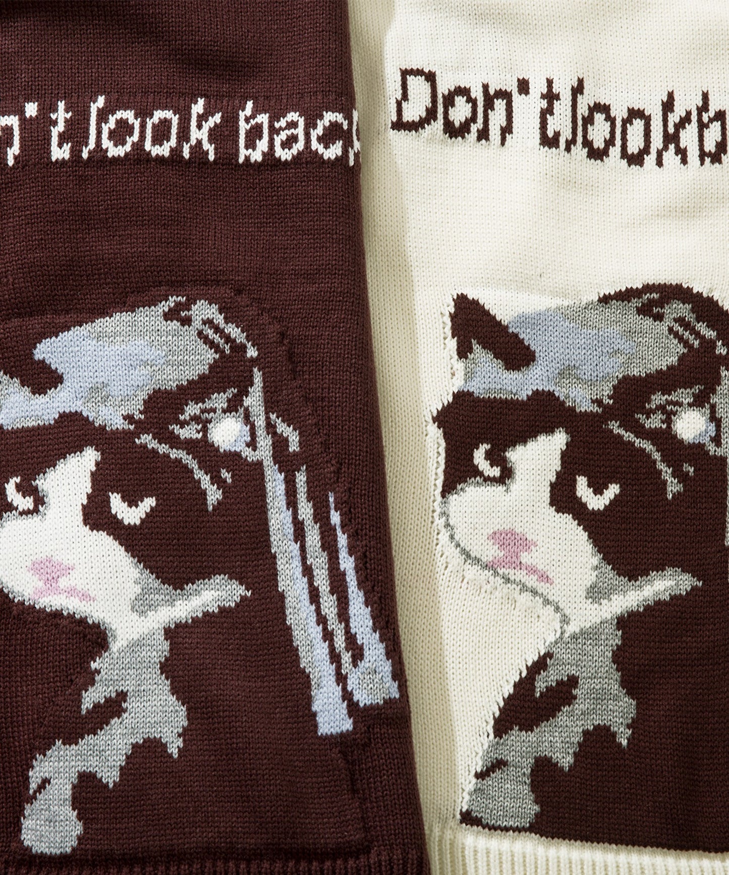 【HOOK -original- 】激カワ 真珠の耳飾りのニャンコ クレイジーステッチニット