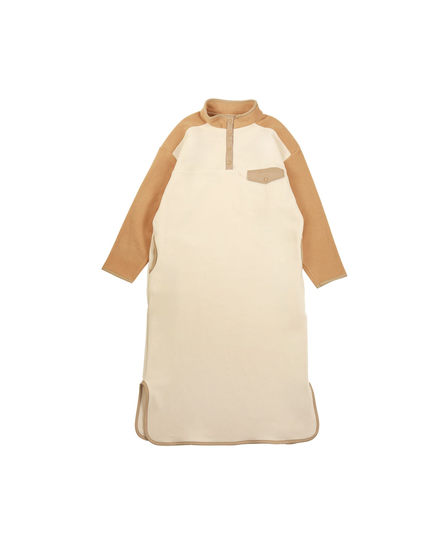Bicolor fleece dress