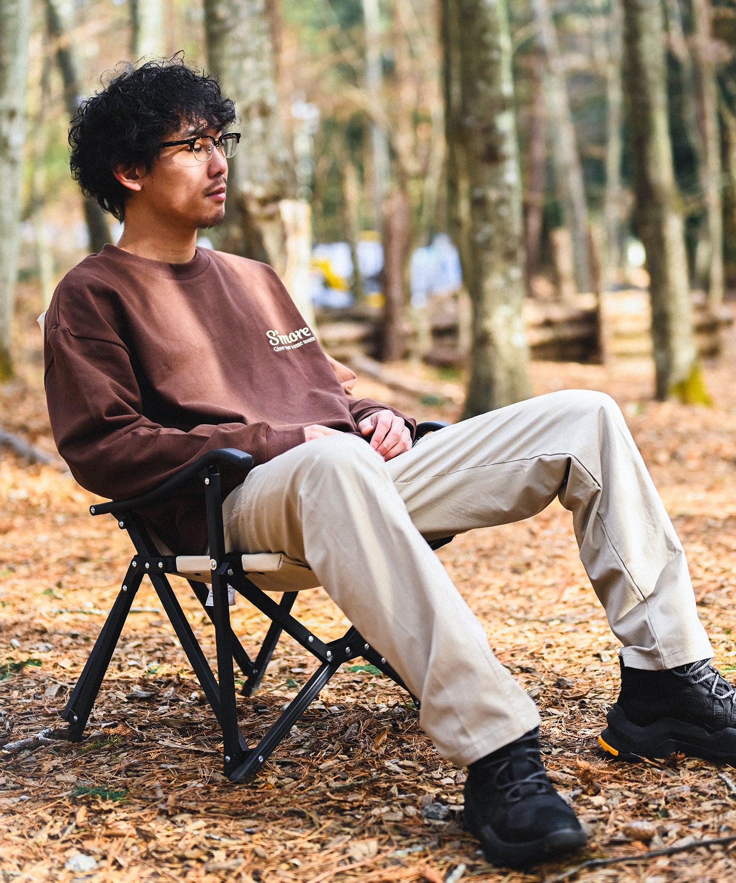 COTTON CREW NECK BIG SWEAT - S'more recipe