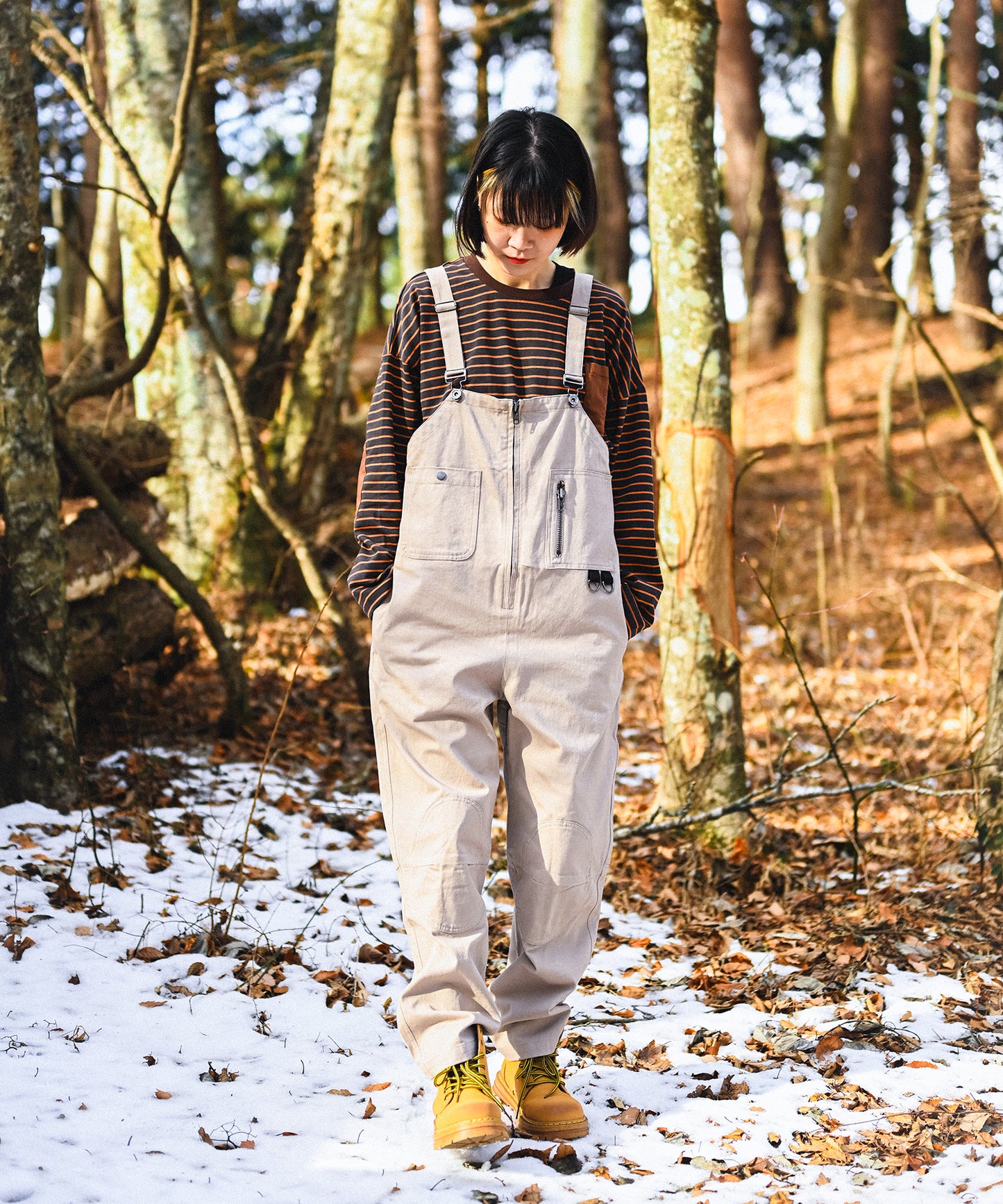 BORDER POCKET L/S T SHIRTS