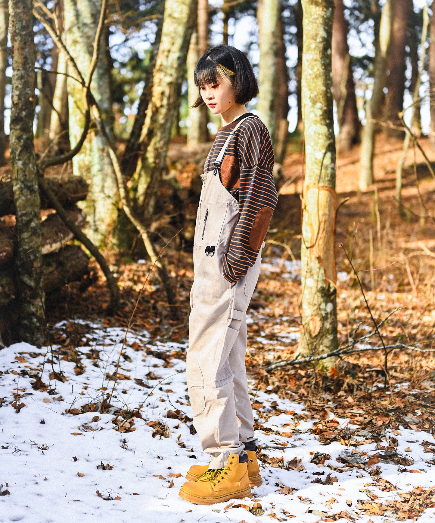 BORDER POCKET L/S T SHIRTS