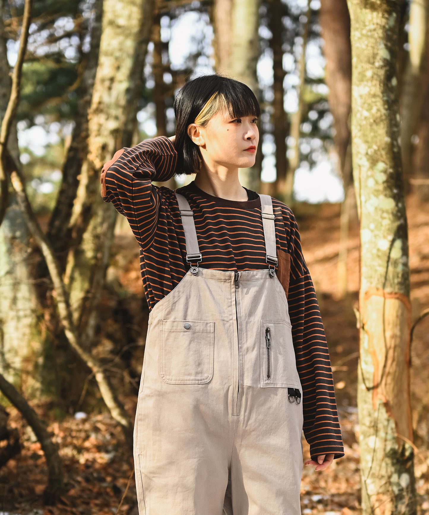 BORDER POCKET L/S T SHIRTS