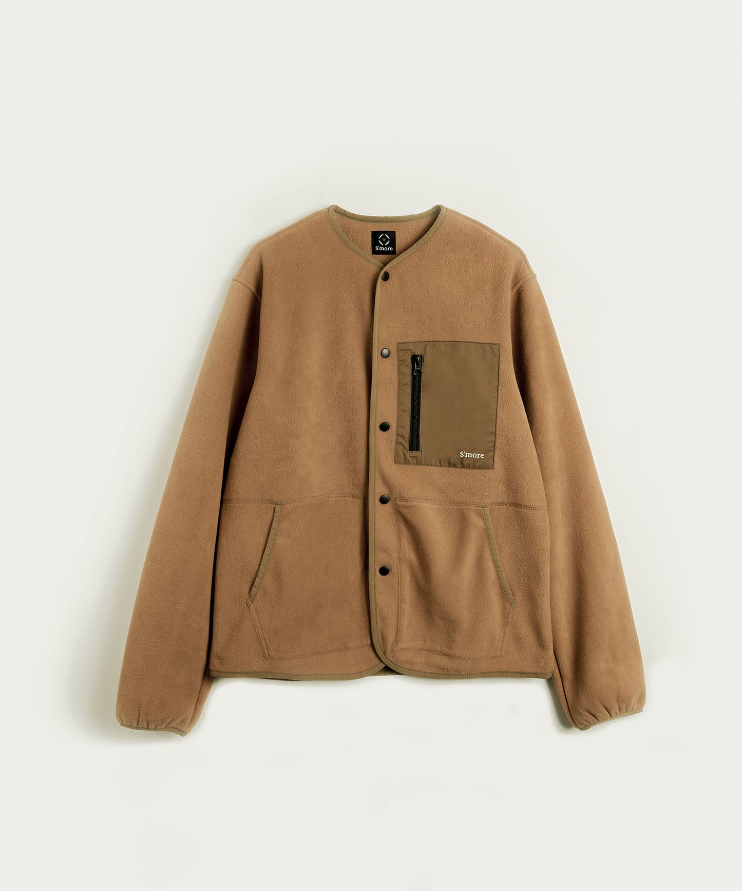 Fleece pocket cardigan