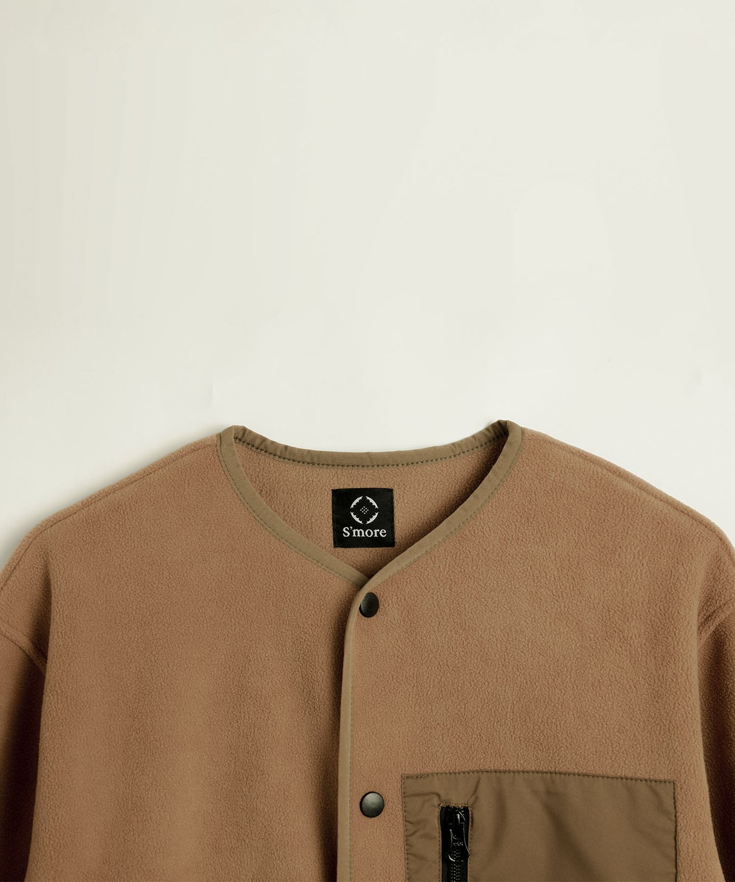 Fleece pocket cardigan