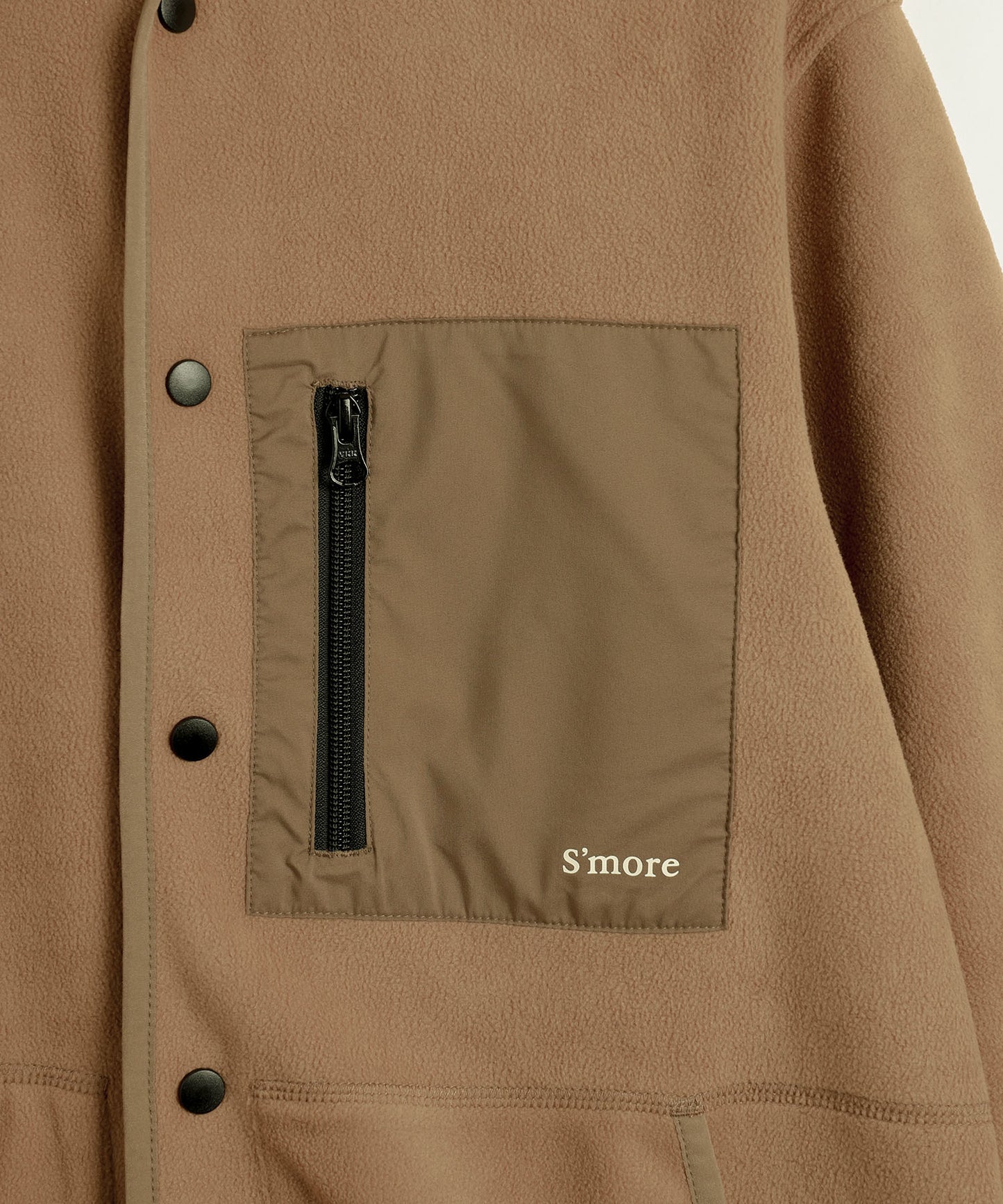 Fleece pocket cardigan