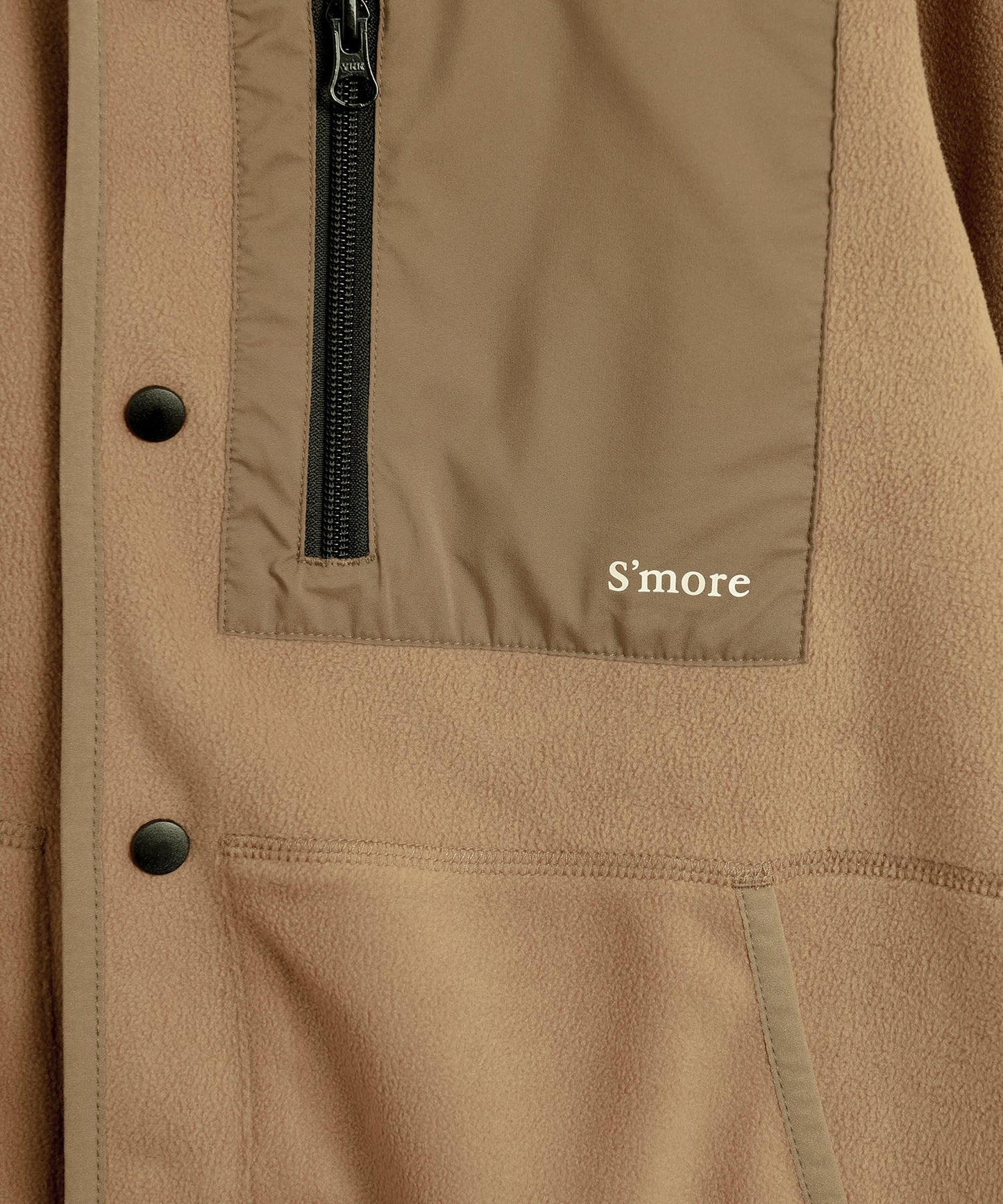 Fleece pocket cardigan