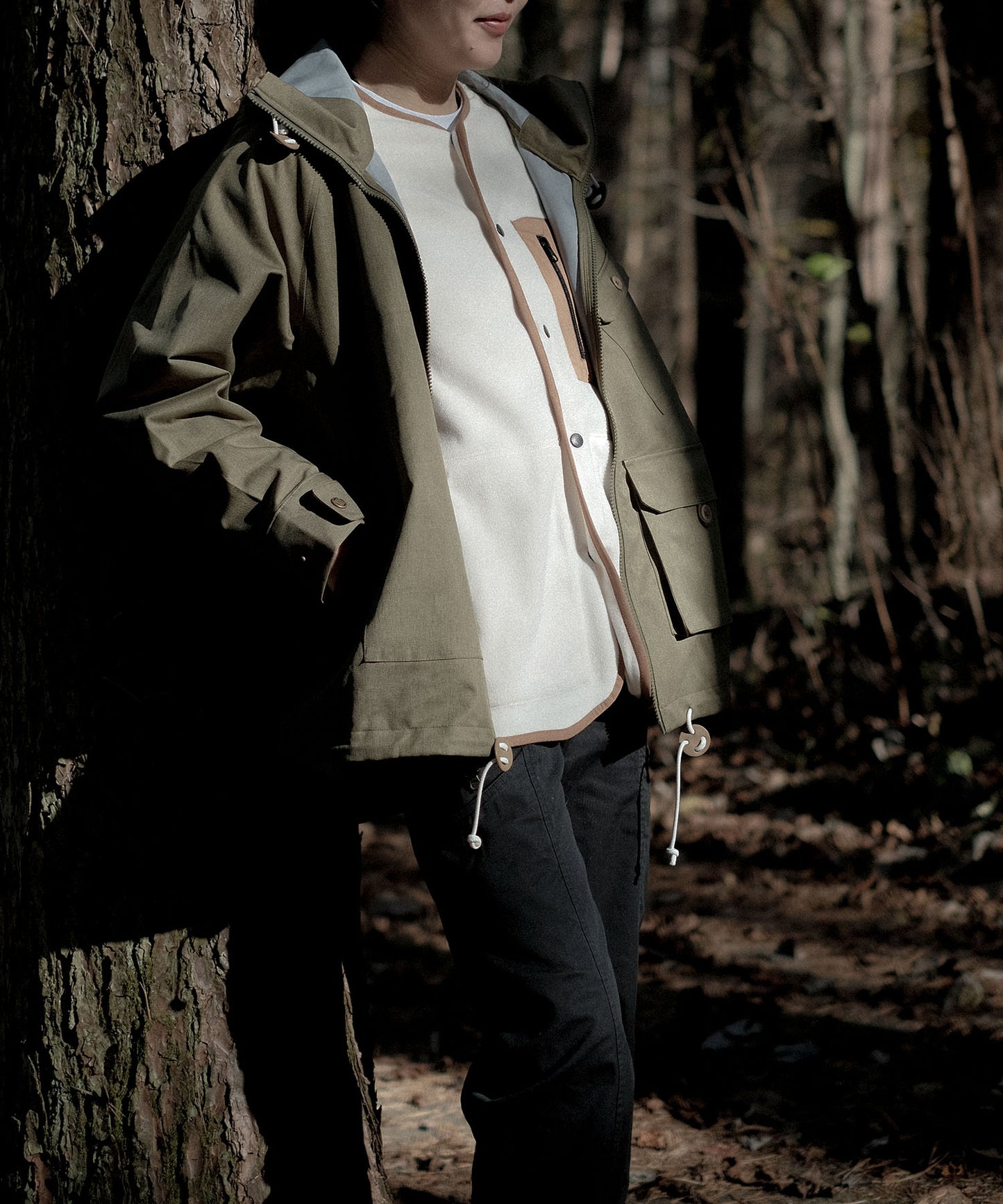 Fleece pocket cardigan