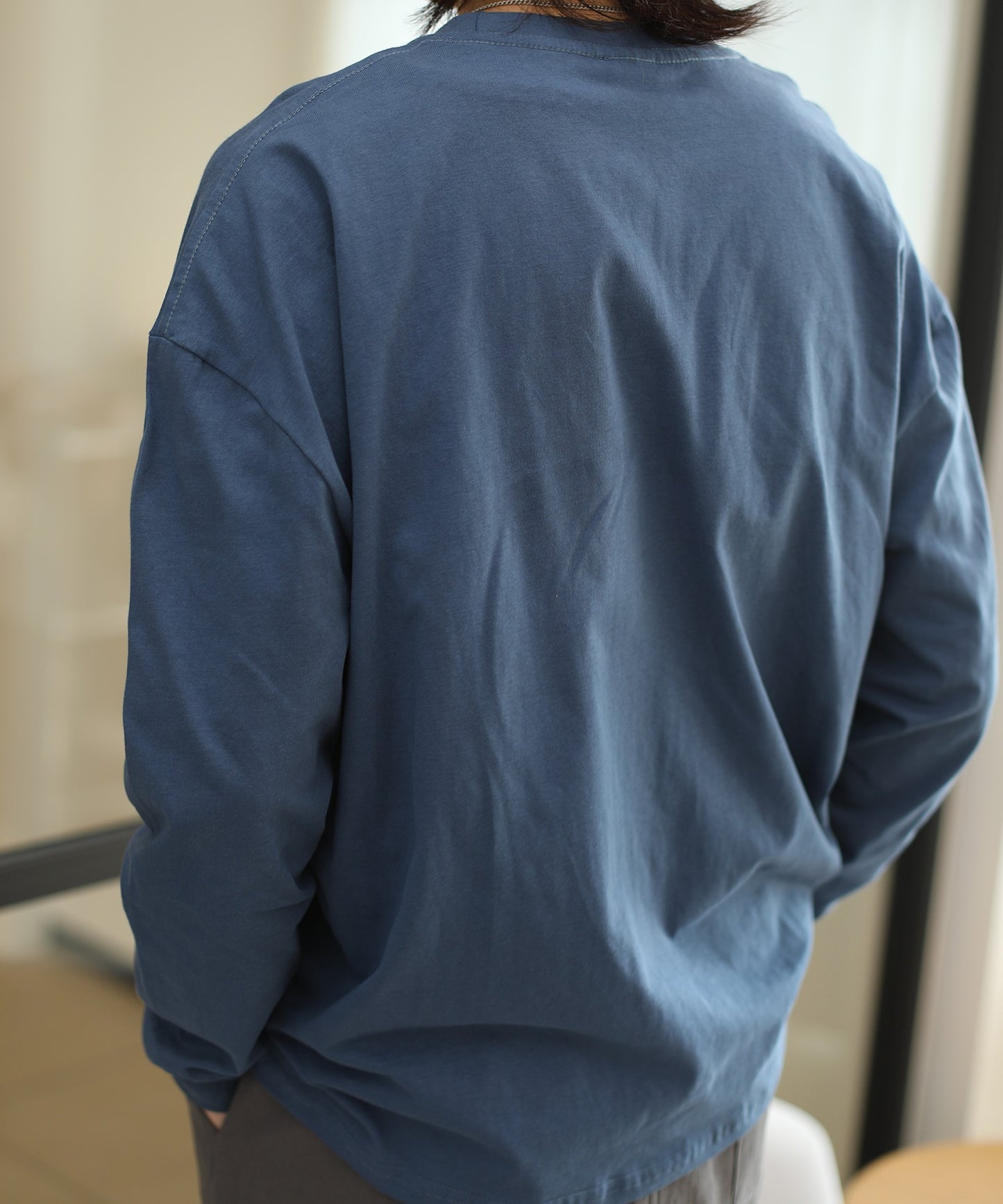 【HOOK -original-】 アメカジヴィンテージ風ロゴプリントロングTEE