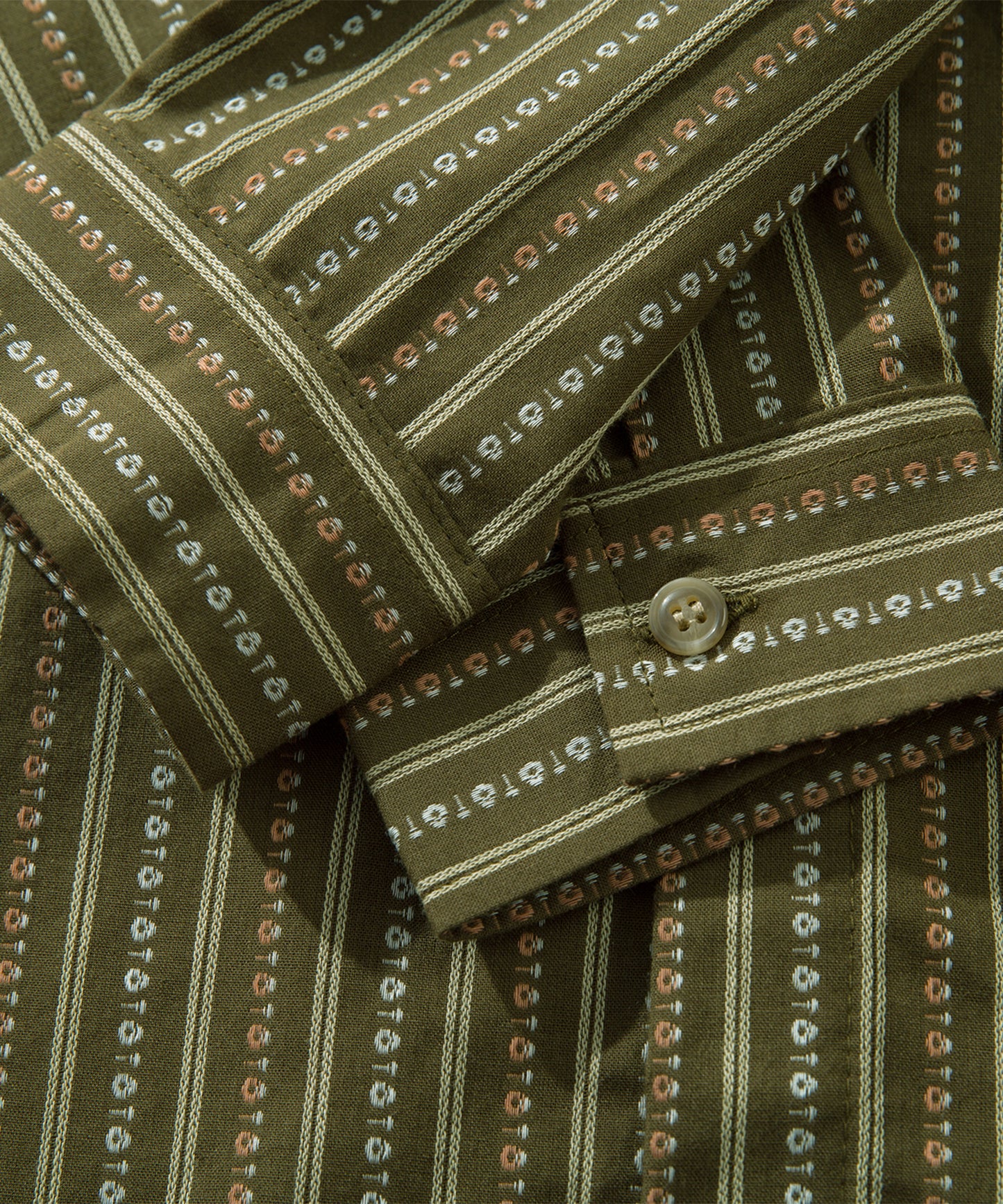 【HOOK -original- 】古着風レトロ総柄ビッグシャツ