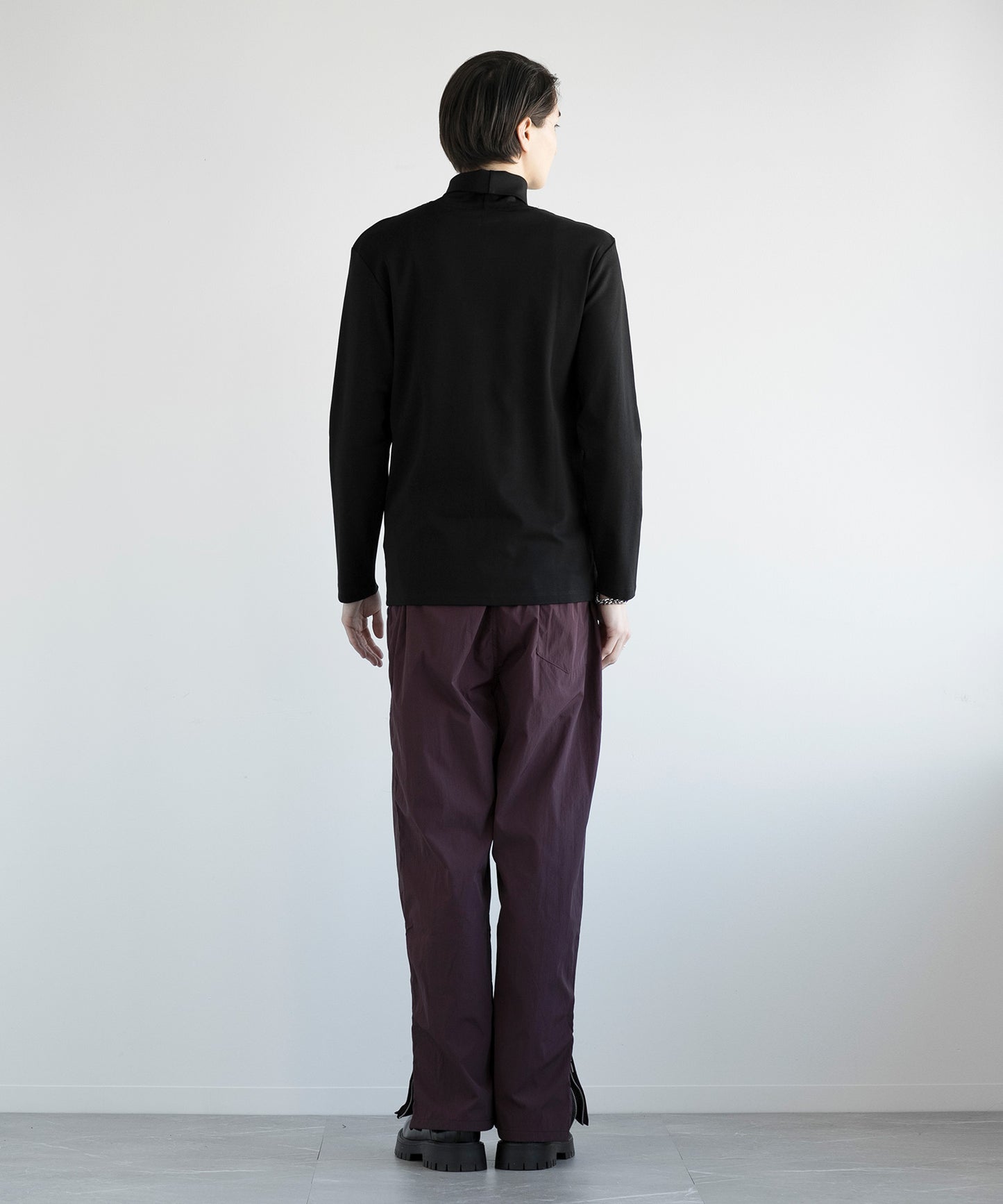【aimoha MEN】PARACHUTE PANTS ベルト付きパラシュート パンツ