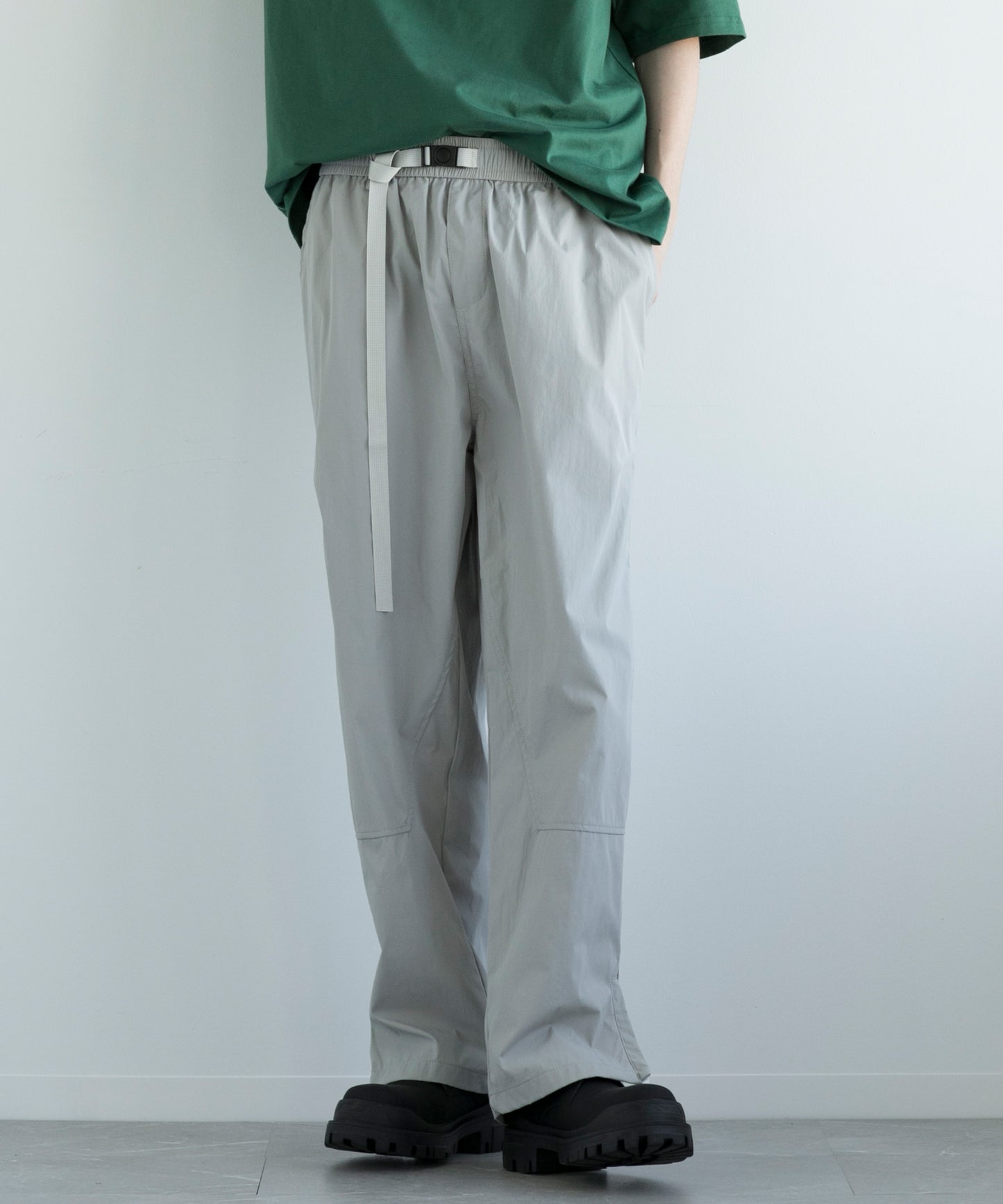 【aimoha MEN】PARACHUTE PANTS ベルト付きパラシュート パンツ