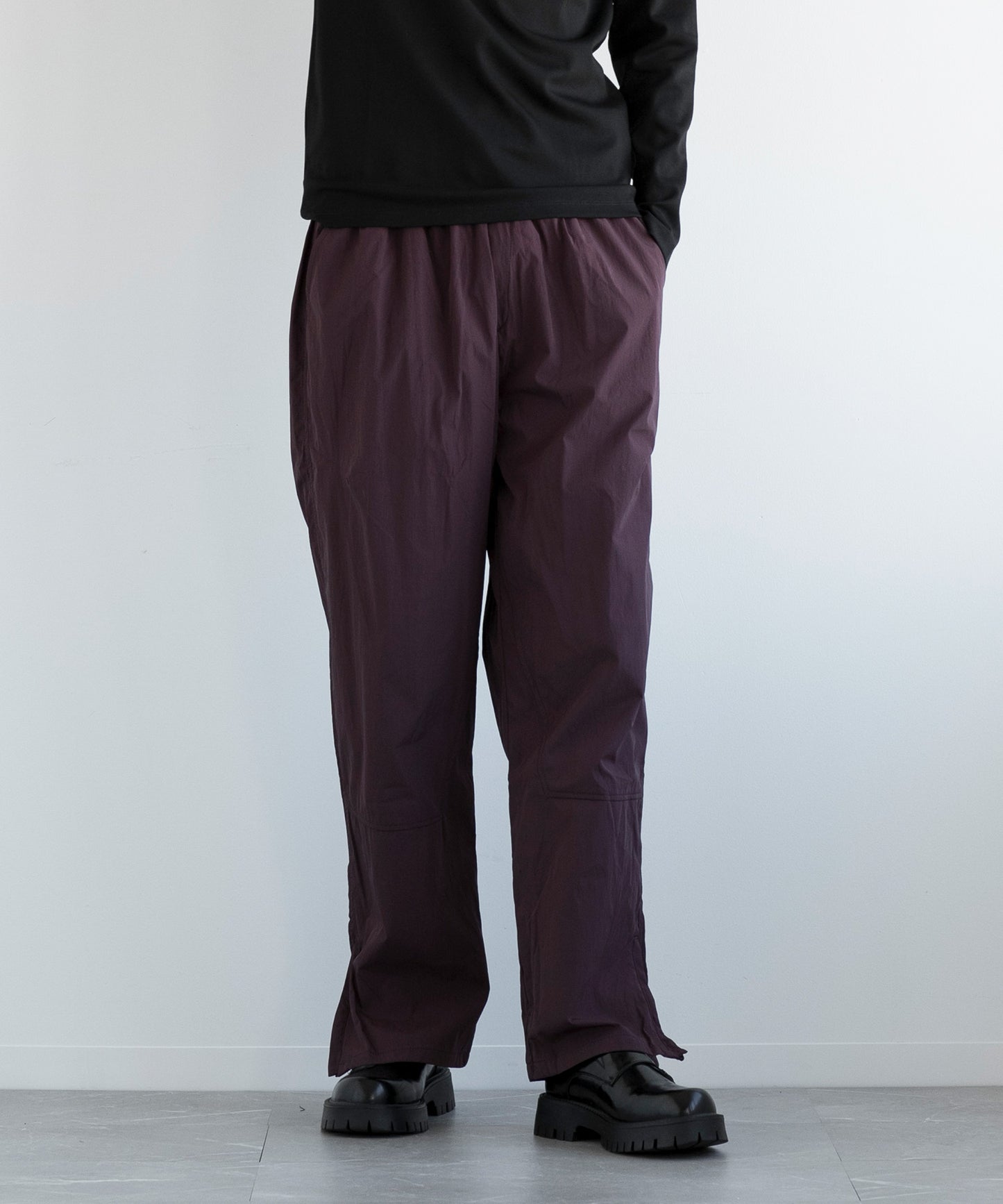 【aimoha MEN】PARACHUTE PANTS ベルト付きパラシュート パンツ