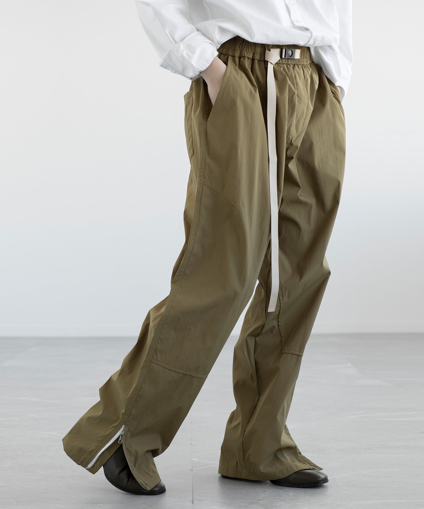 【aimoha MEN】PARACHUTE PANTS ベルト付きパラシュート パンツ