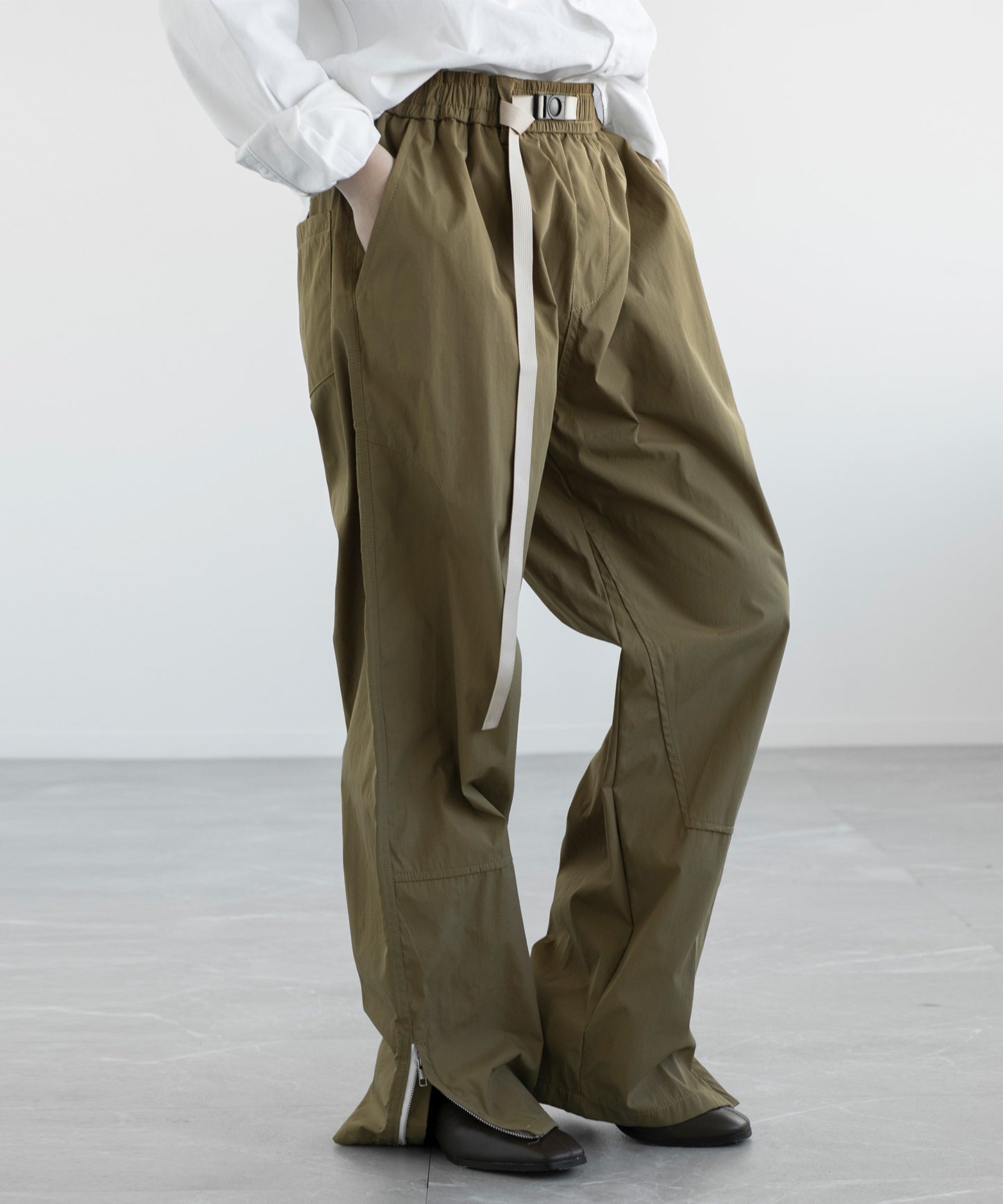 【aimoha MEN】PARACHUTE PANTS ベルト付きパラシュート パンツ