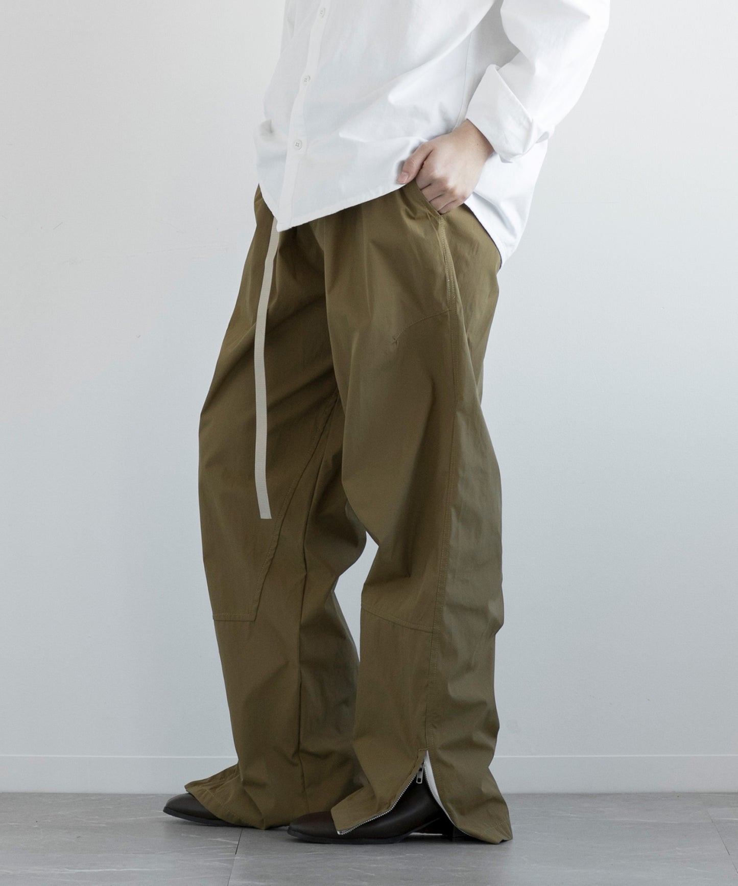 【aimoha MEN】PARACHUTE PANTS ベルト付きパラシュート パンツ