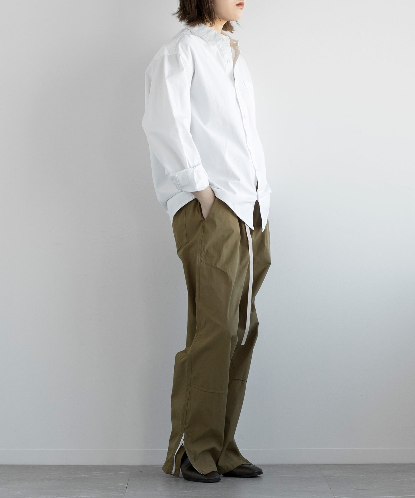 【aimoha MEN】PARACHUTE PANTS ベルト付きパラシュート パンツ