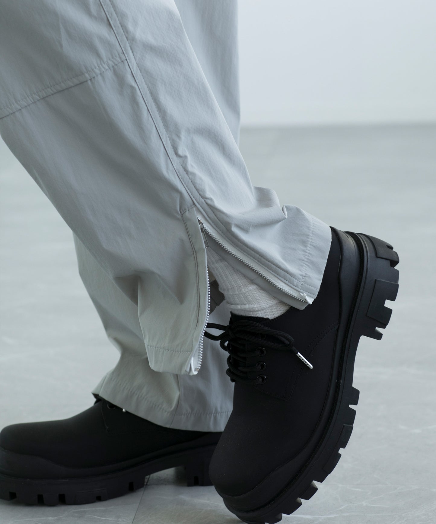【aimoha MEN】PARACHUTE PANTS ベルト付きパラシュート パンツ