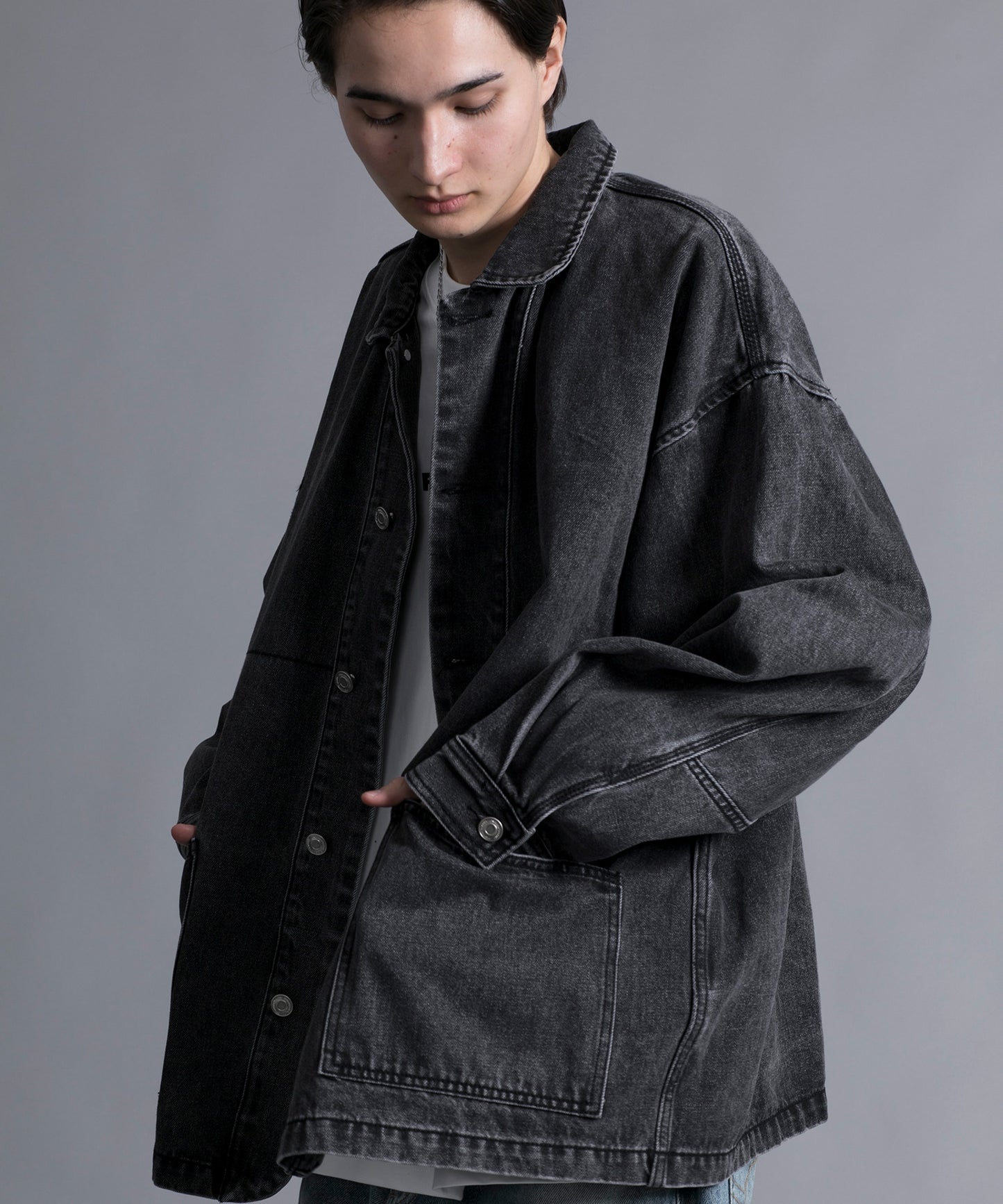 【aimoha neo】VINTAGE PROCESSED LOOSE FIT JACKET