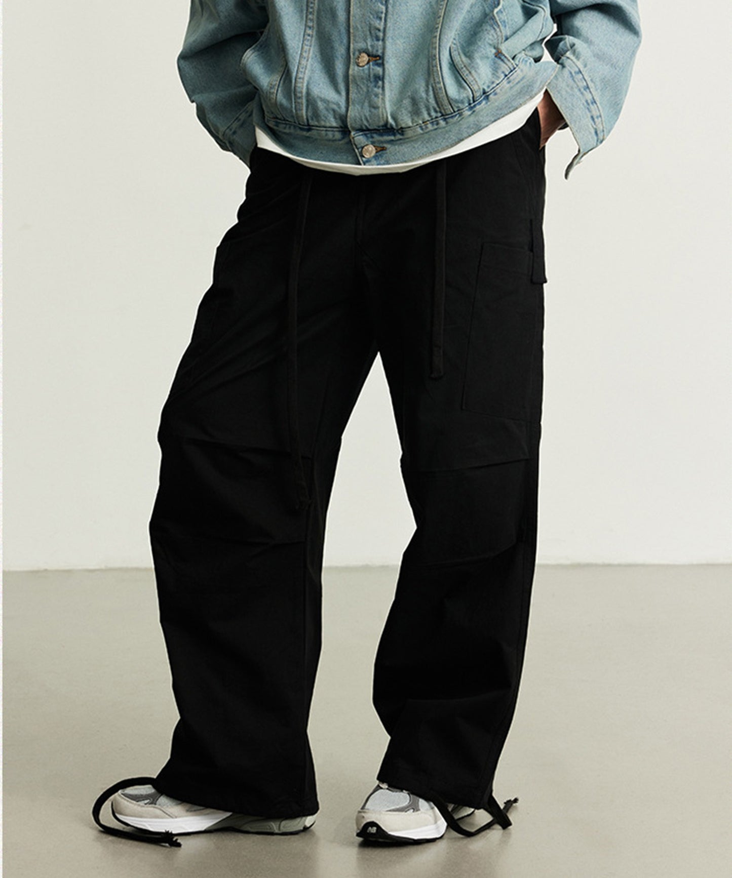 【aimoha Men's】HEAVY COTTONワイドカーゴパンツ