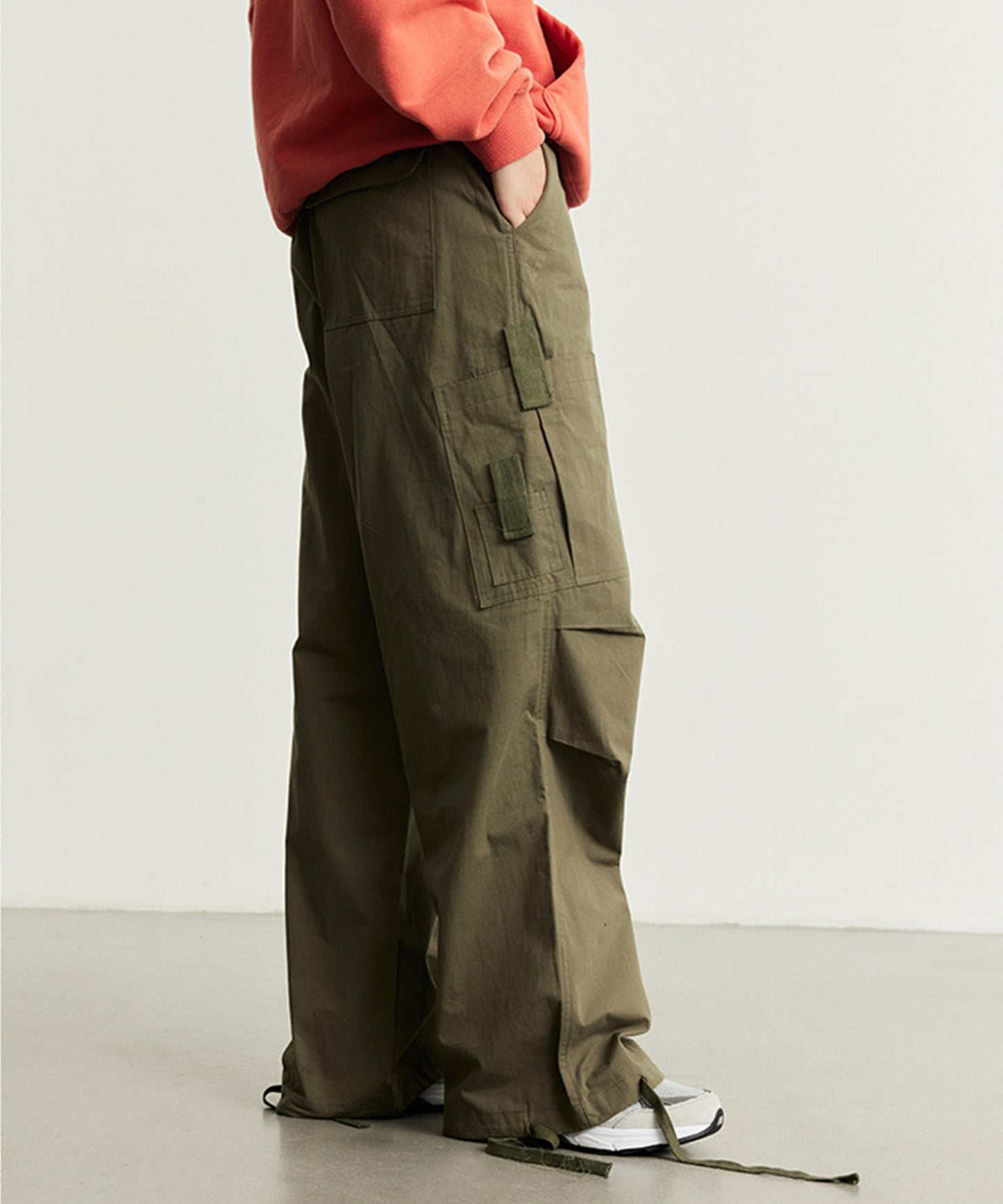 【aimoha Men's】HEAVY COTTONワイドカーゴパンツ