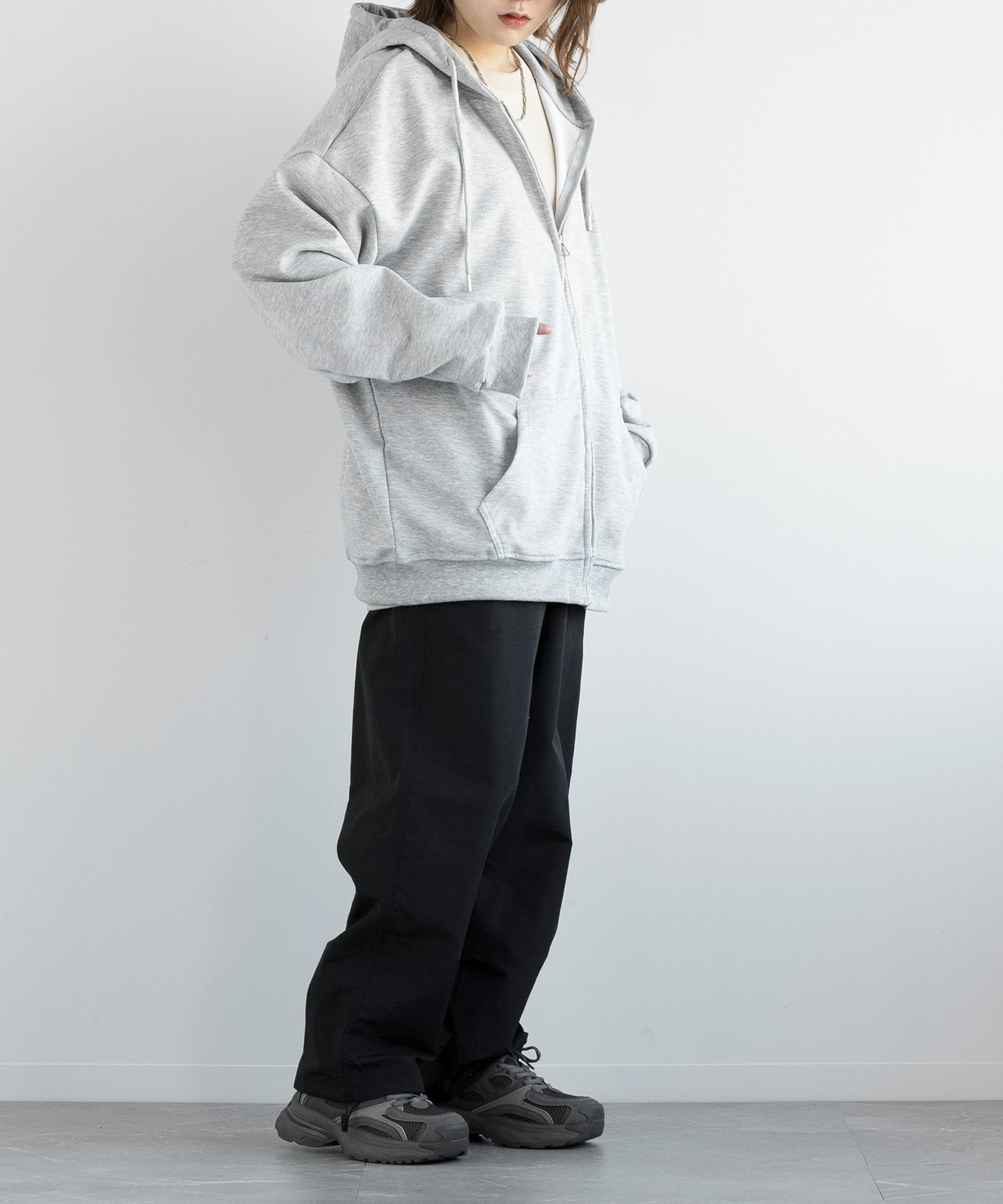 【aimoha MEN】BASIC ZIP PARKA べーシックジップパーカー
