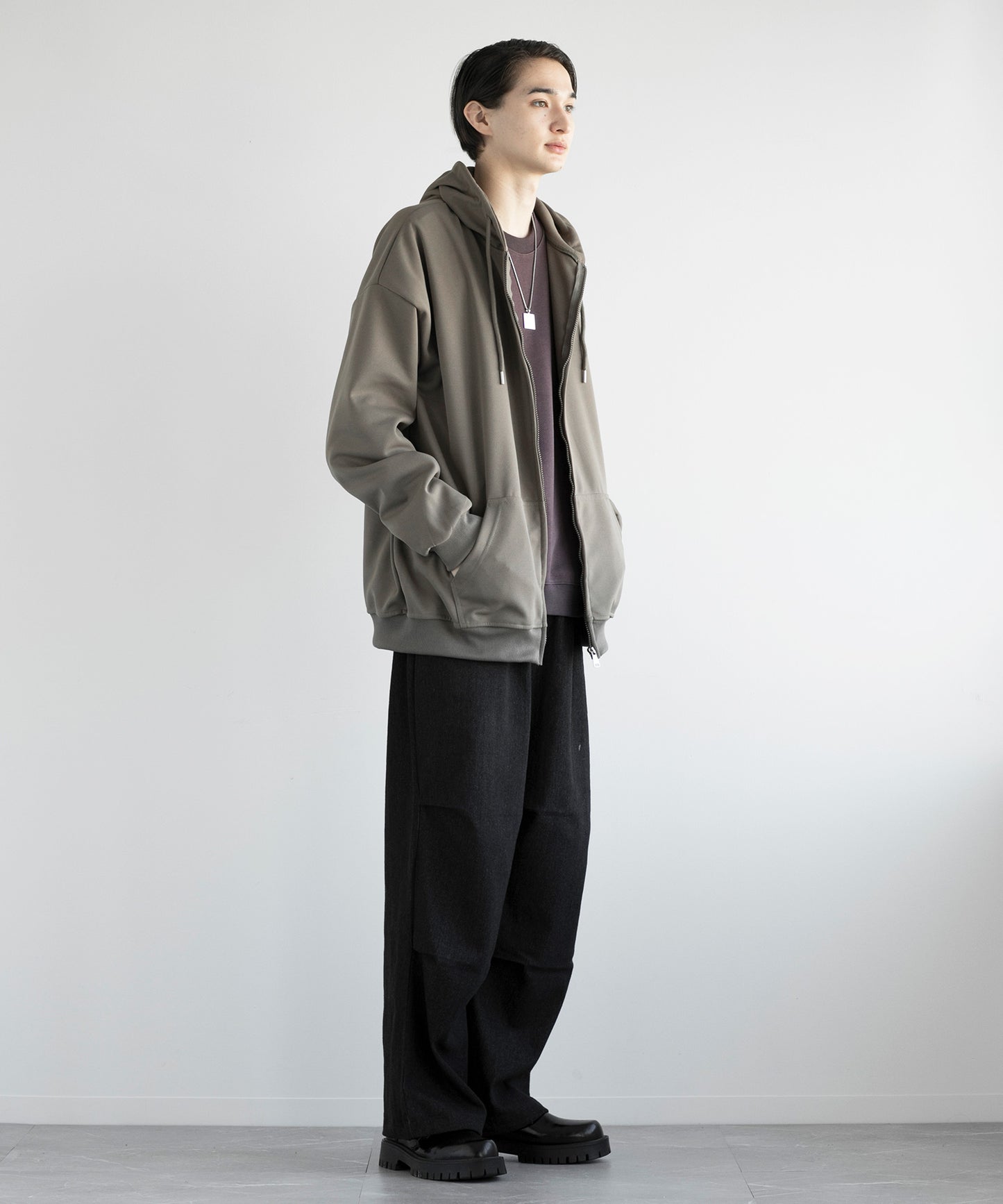 【aimoha MEN】BASIC ZIP PARKA べーシックジップパーカー