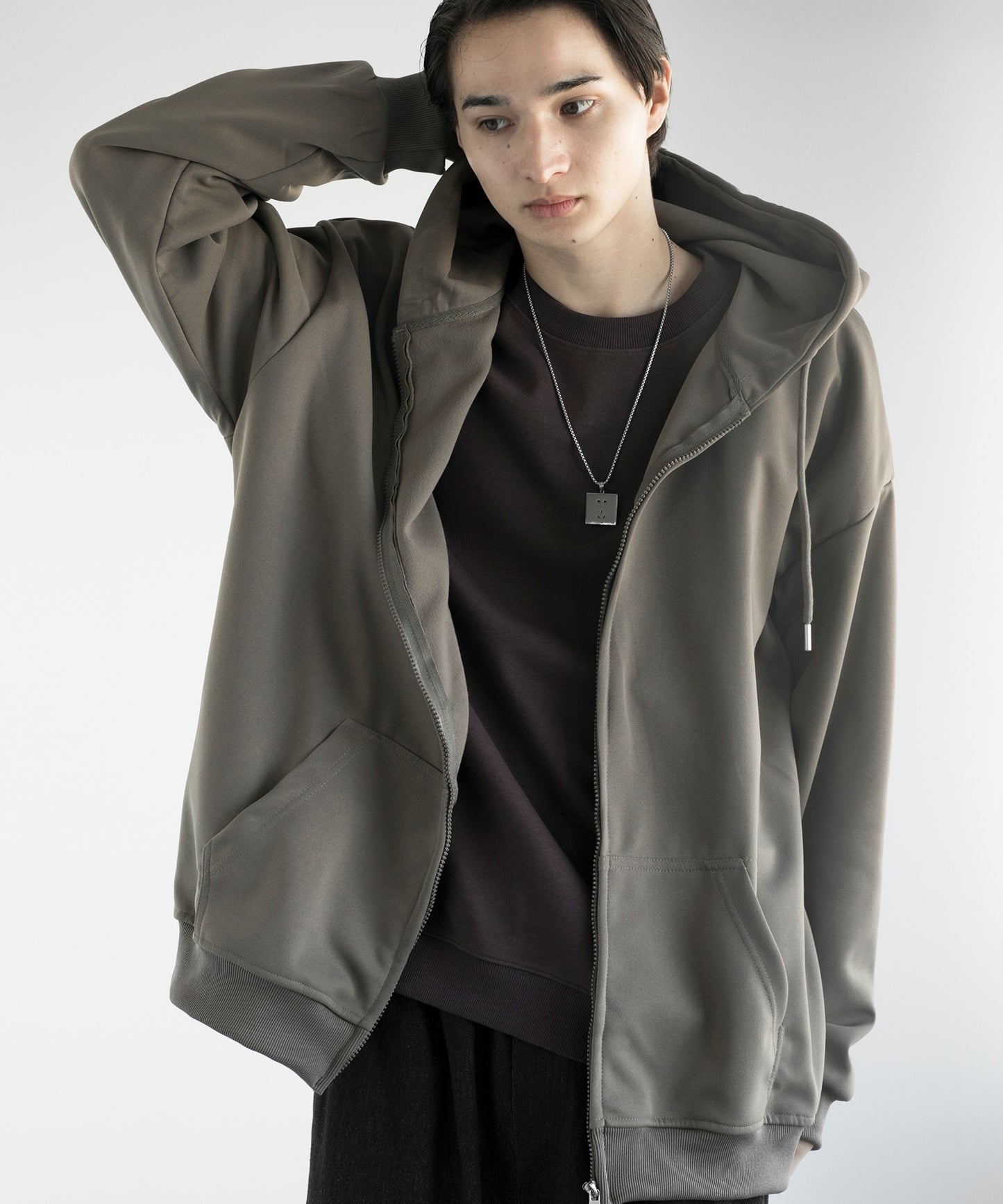 【aimoha MEN】BASIC ZIP PARKA べーシックジップパーカー