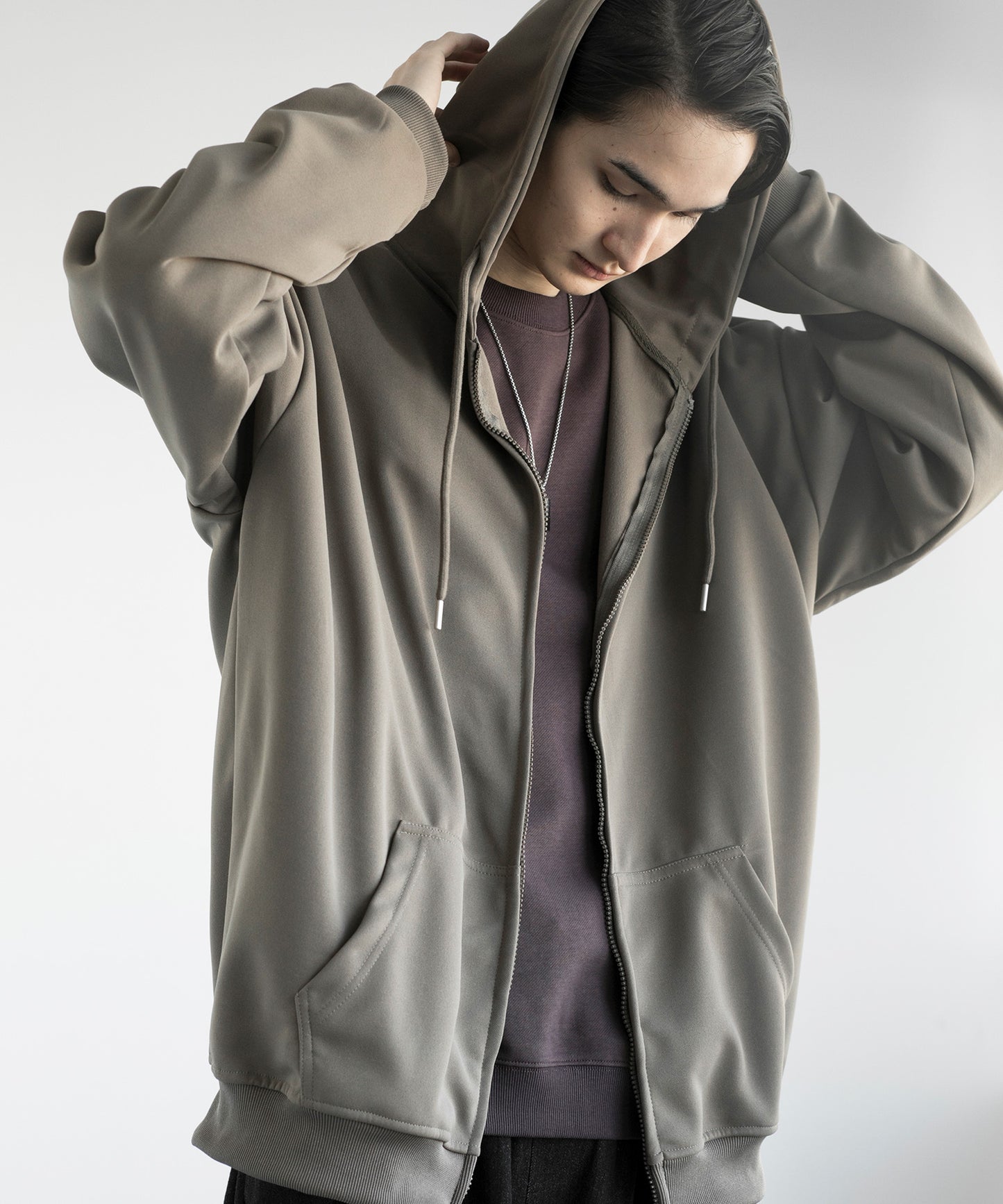 【aimoha MEN】BASIC ZIP PARKA べーシックジップパーカー