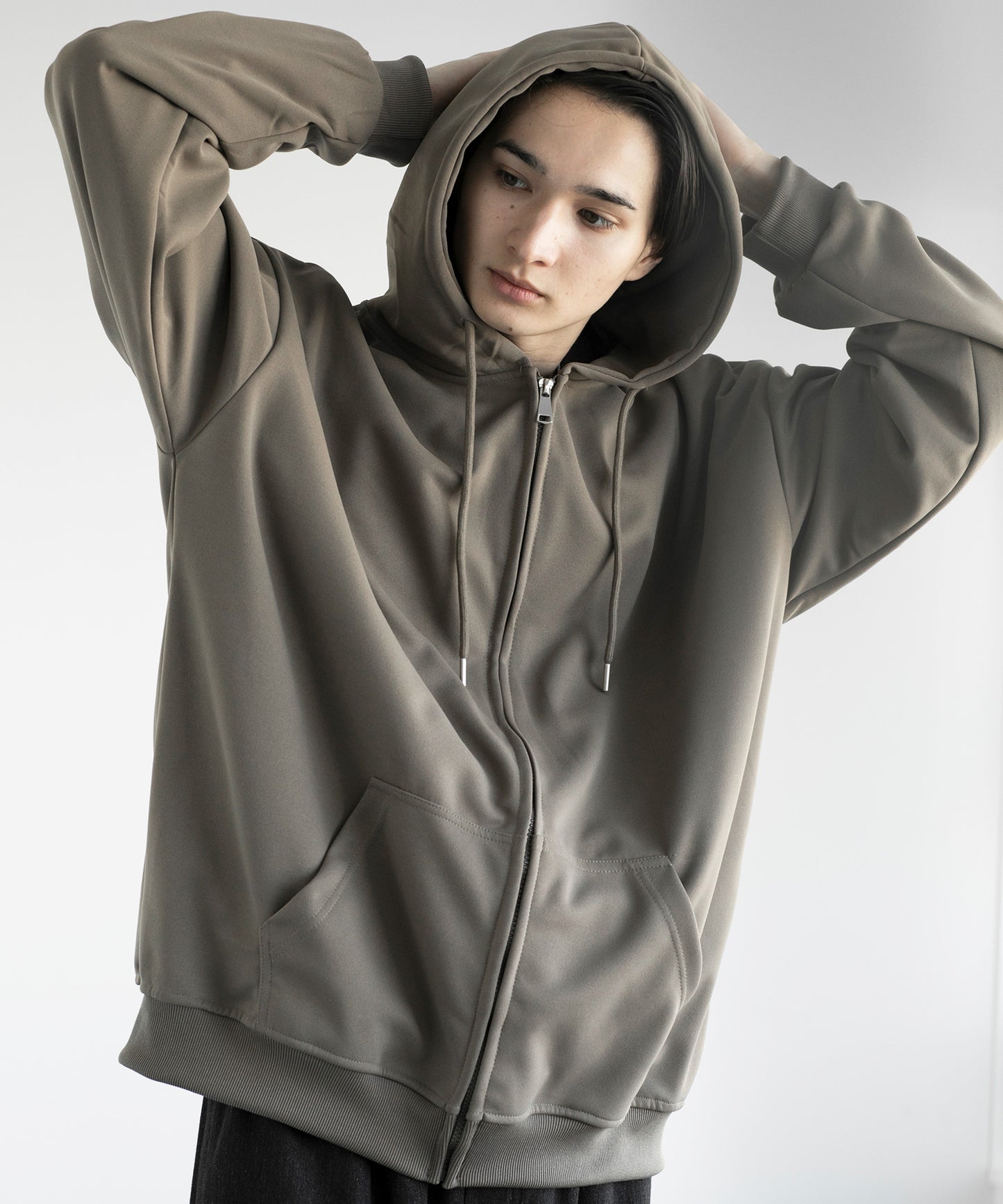 【aimoha MEN】BASIC ZIP PARKA べーシックジップパーカー