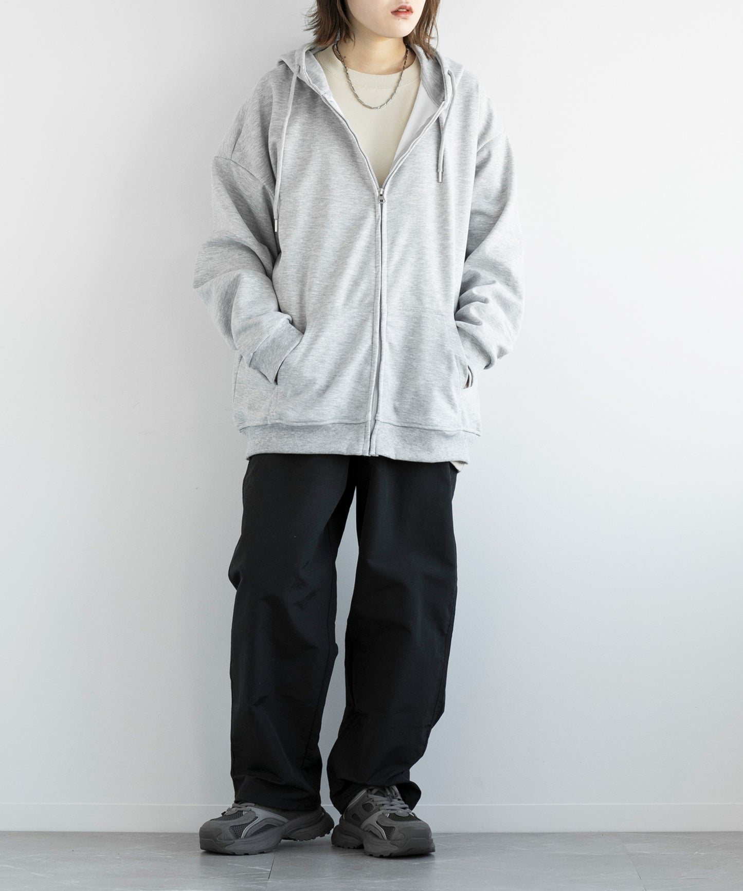 【aimoha MEN】BASIC ZIP PARKA べーシックジップパーカー