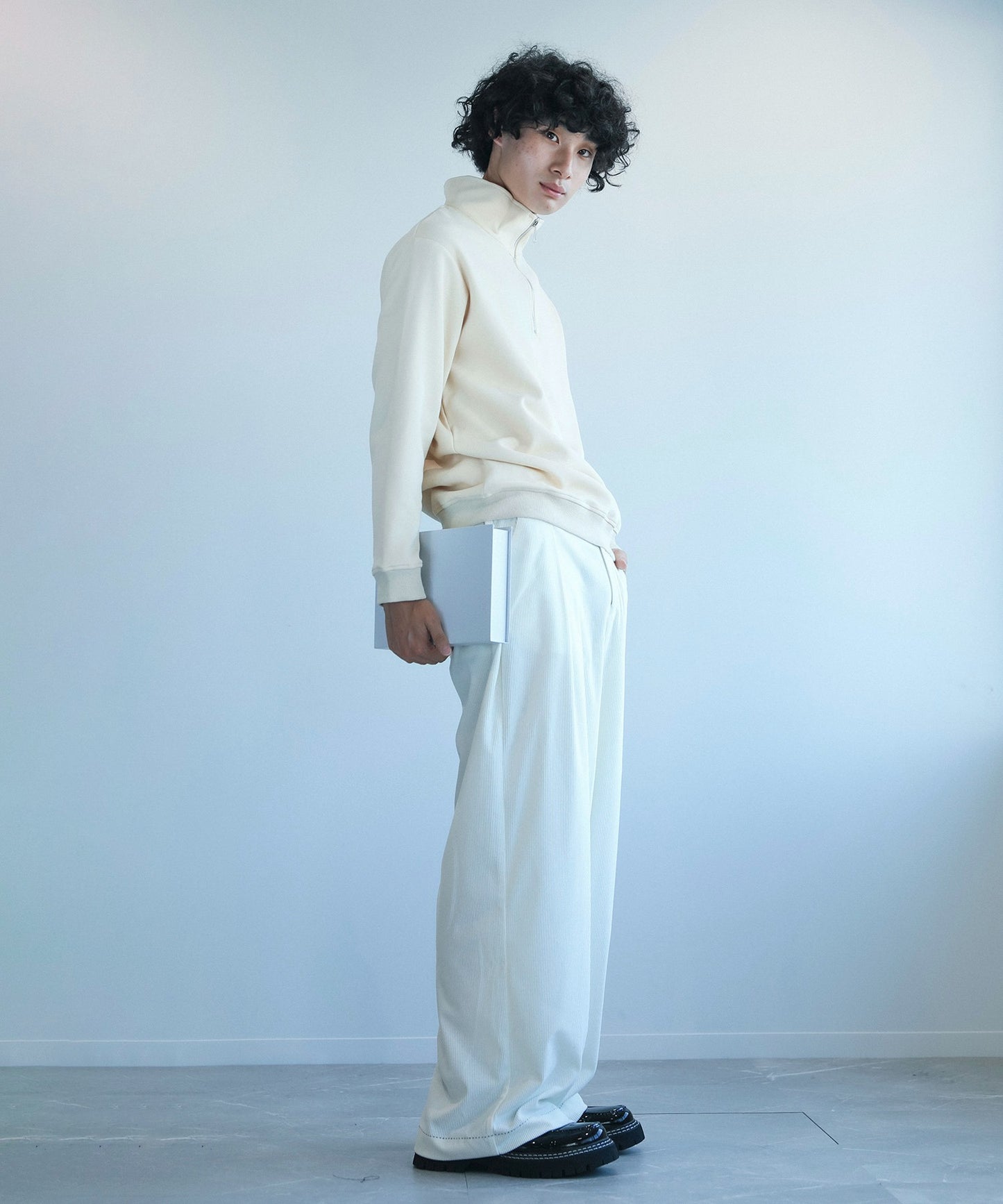 【aimoha Men's】コーデュロイワイドパンツ