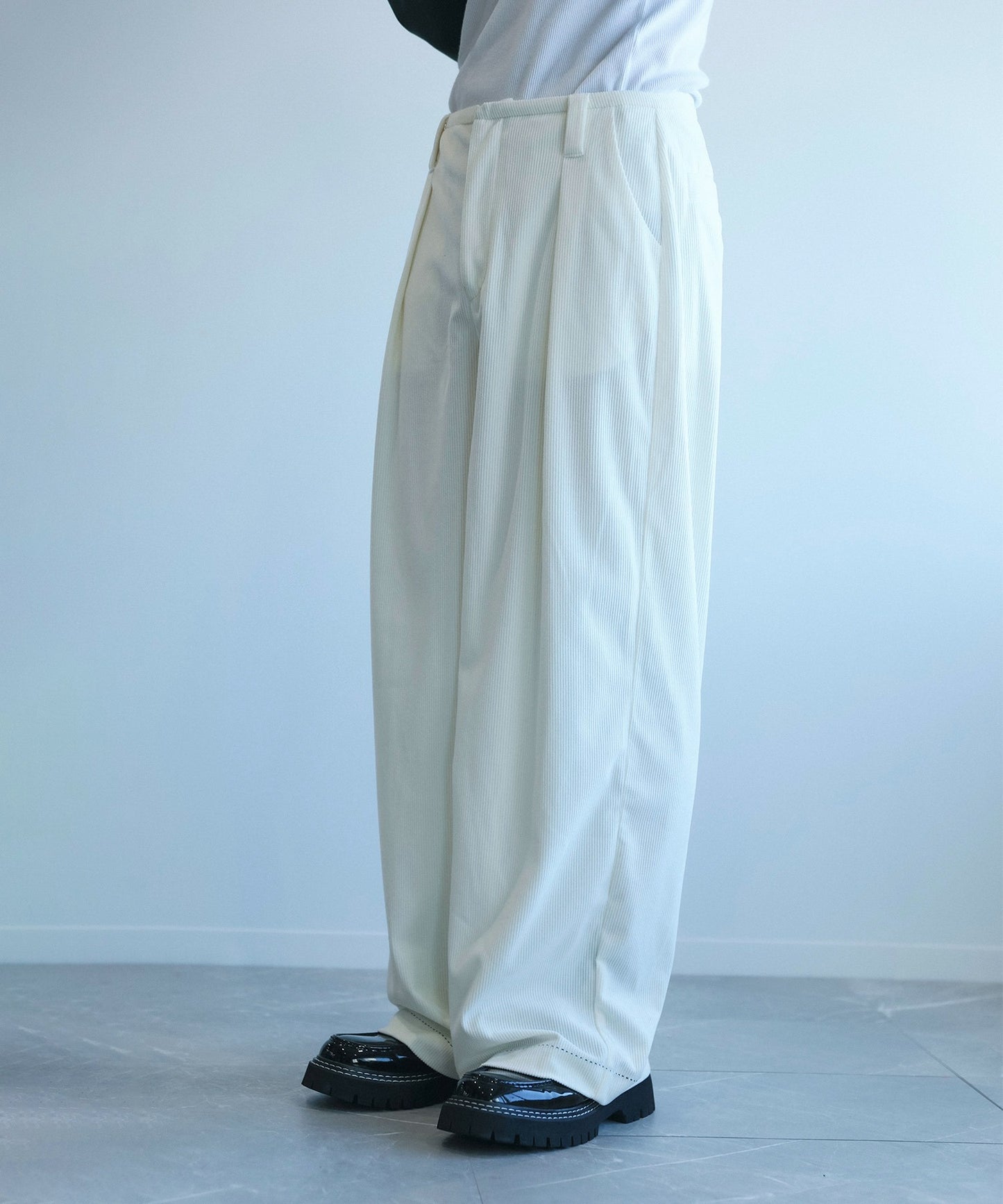 【aimoha Men's】コーデュロイワイドパンツ