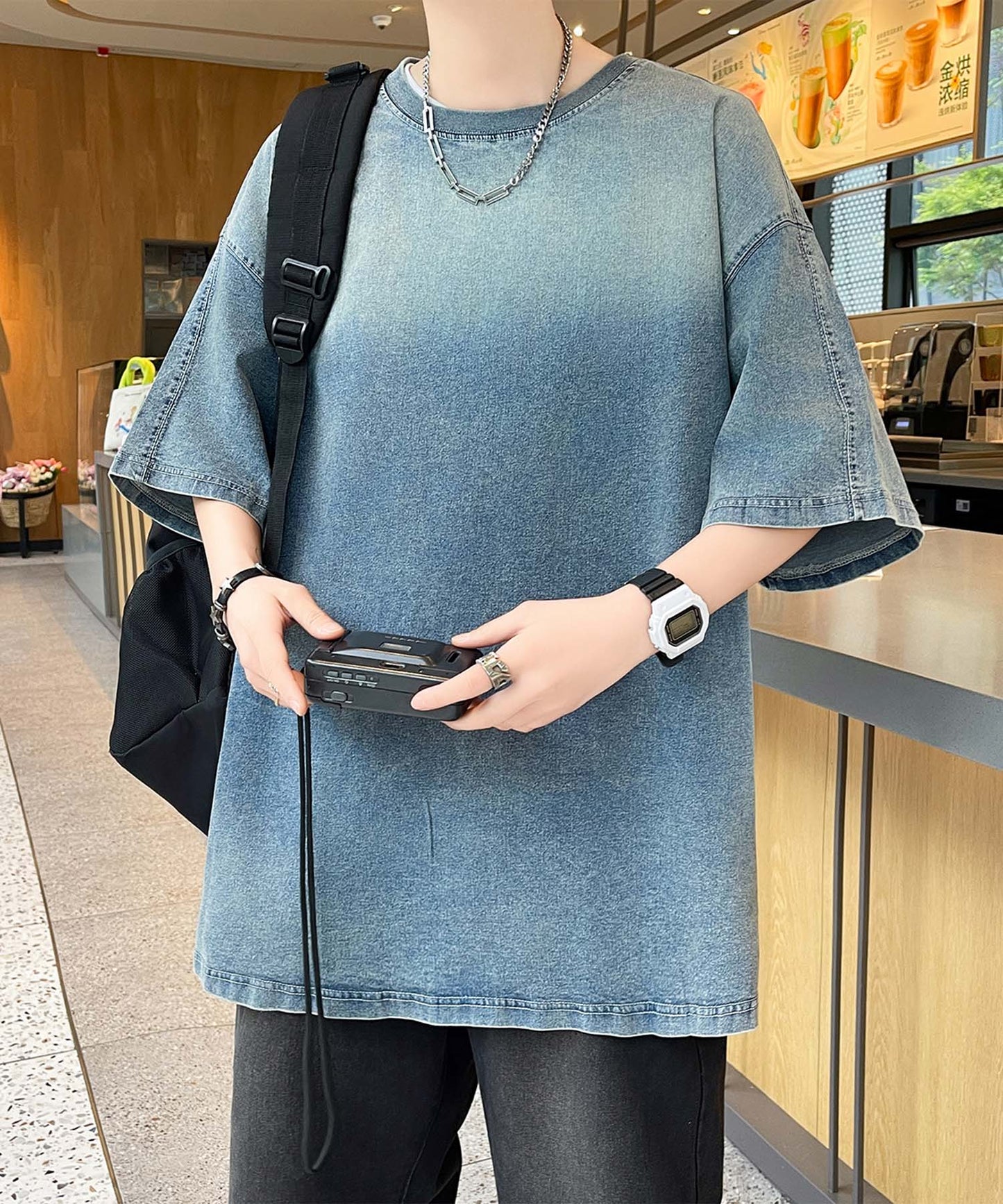 【aimoha neo】Denim Vibe Tee
