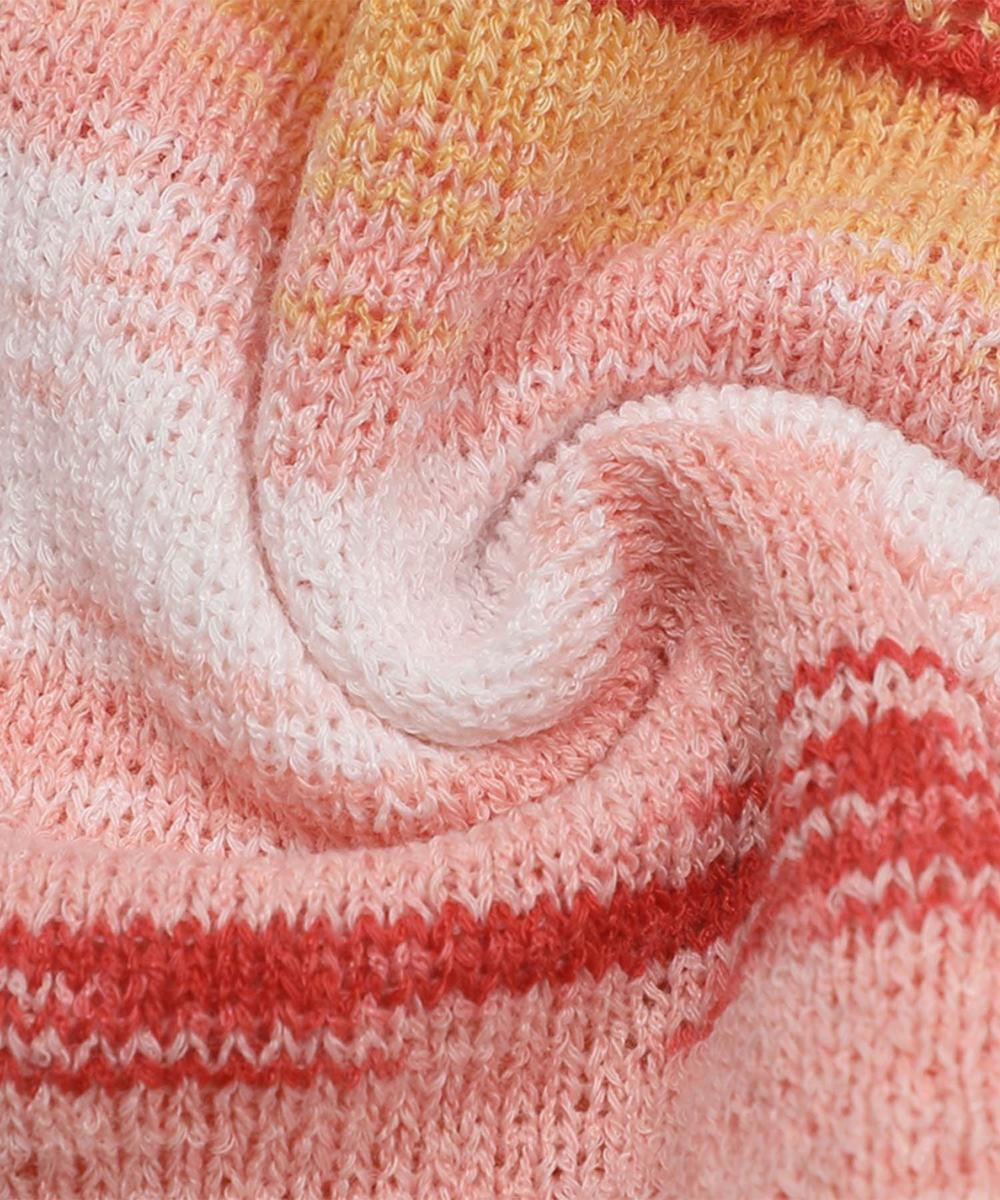 【HOOK】for girls グラデーションボーダーニットキャミ