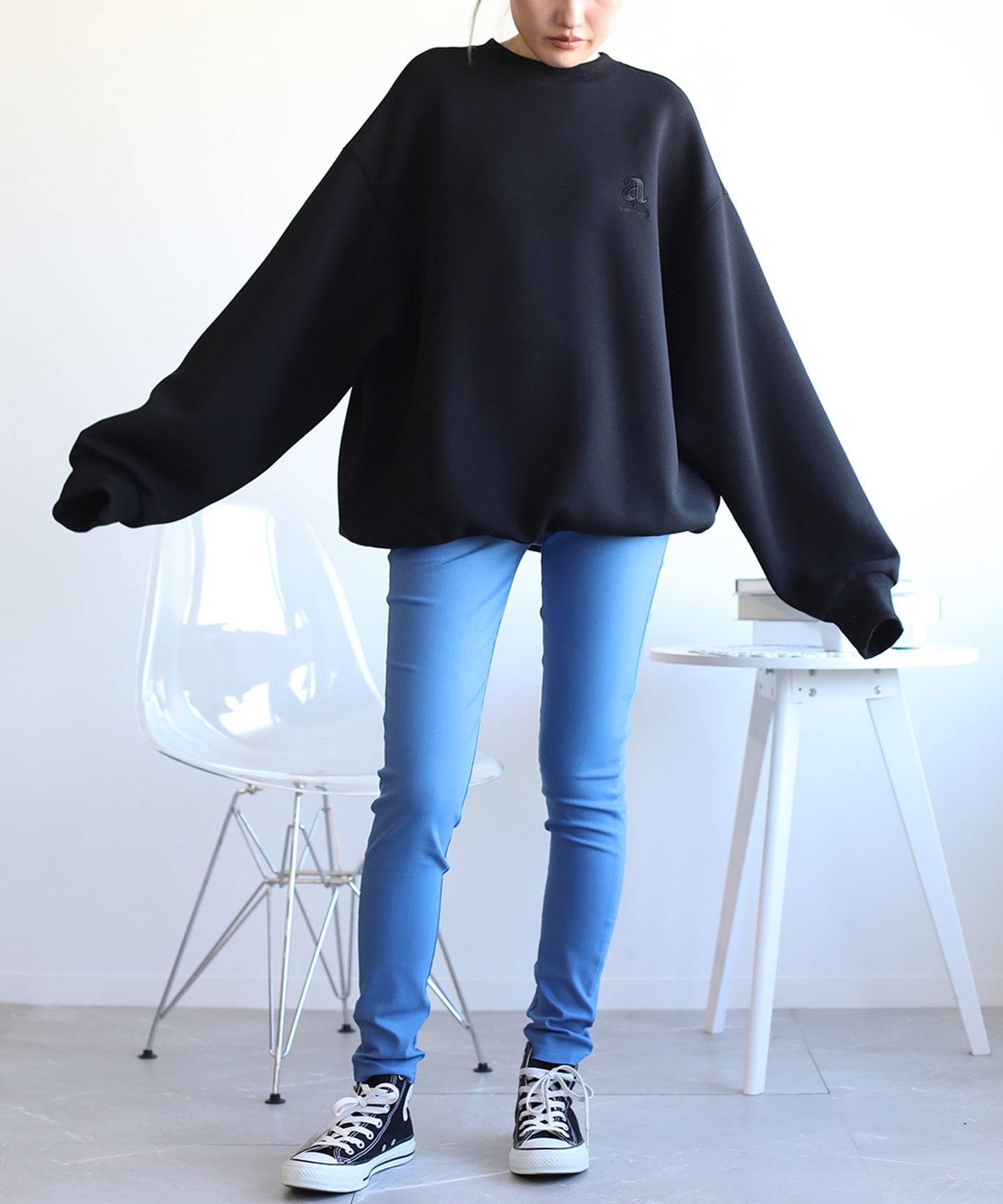 aimoha/累計50万枚突破!ハイウエストストレッチ美脚スキニーレギンスパンツ