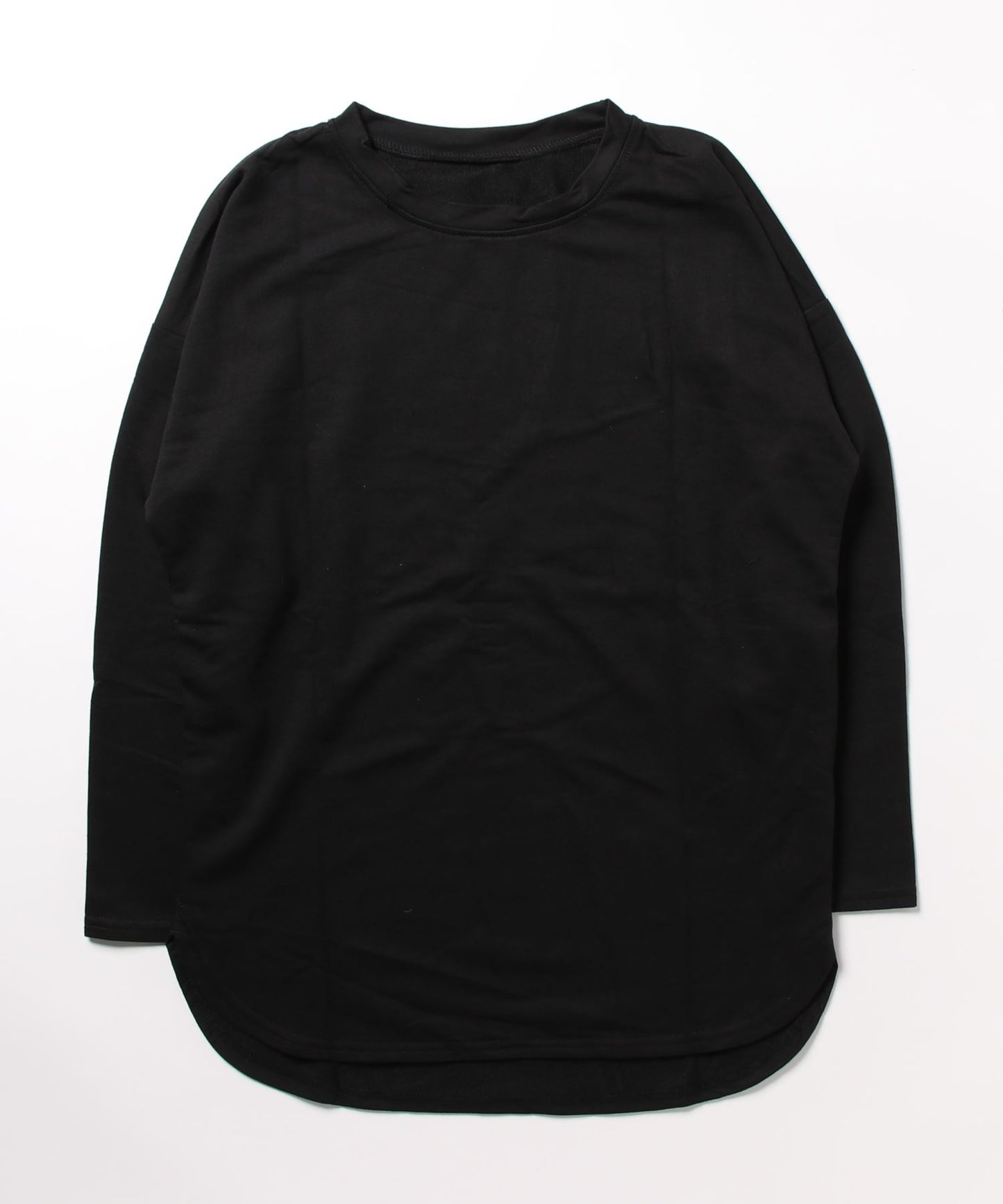 ゆったりシルエット シンプルロングTシャツ