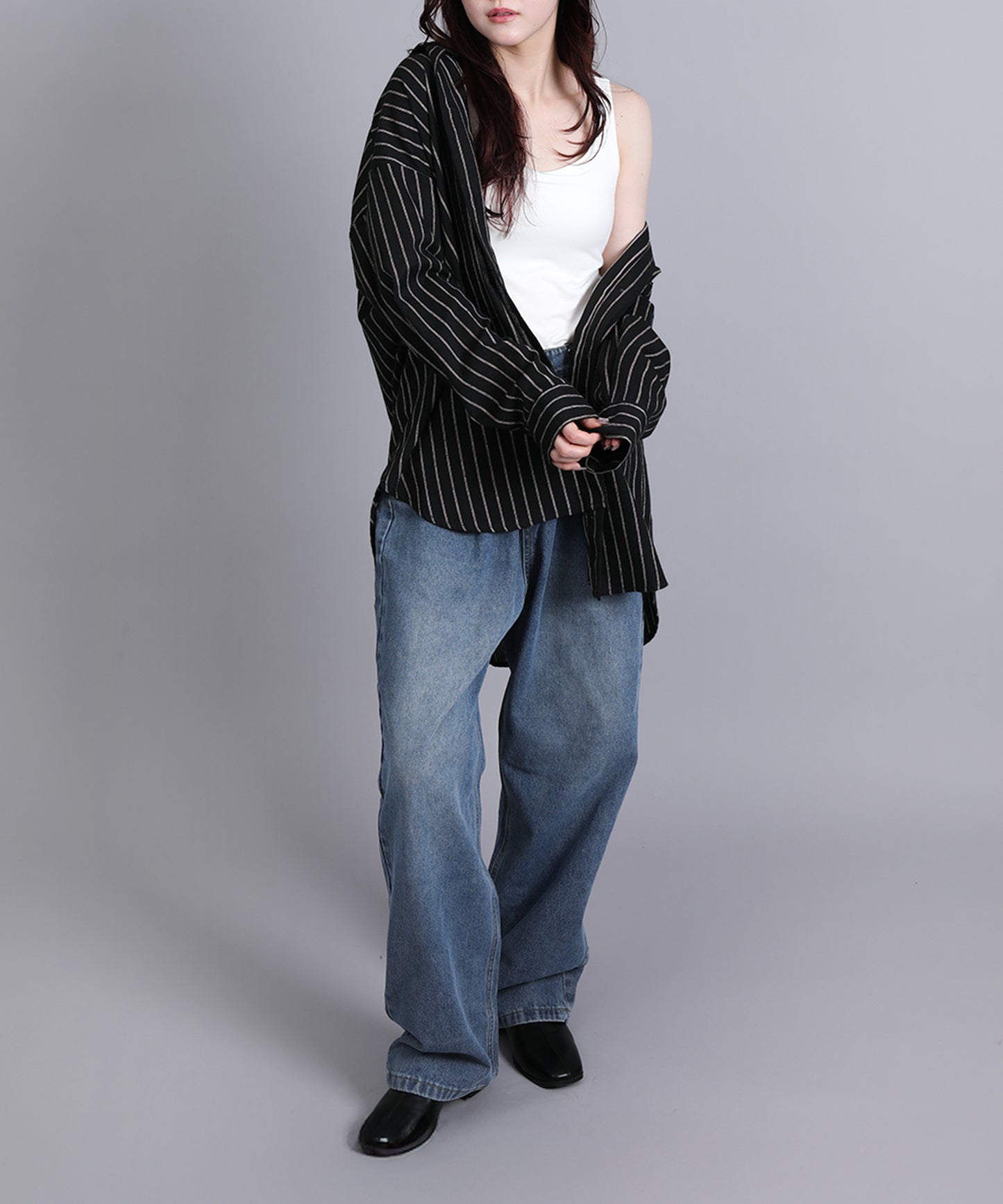 ストライプBIGシャツ