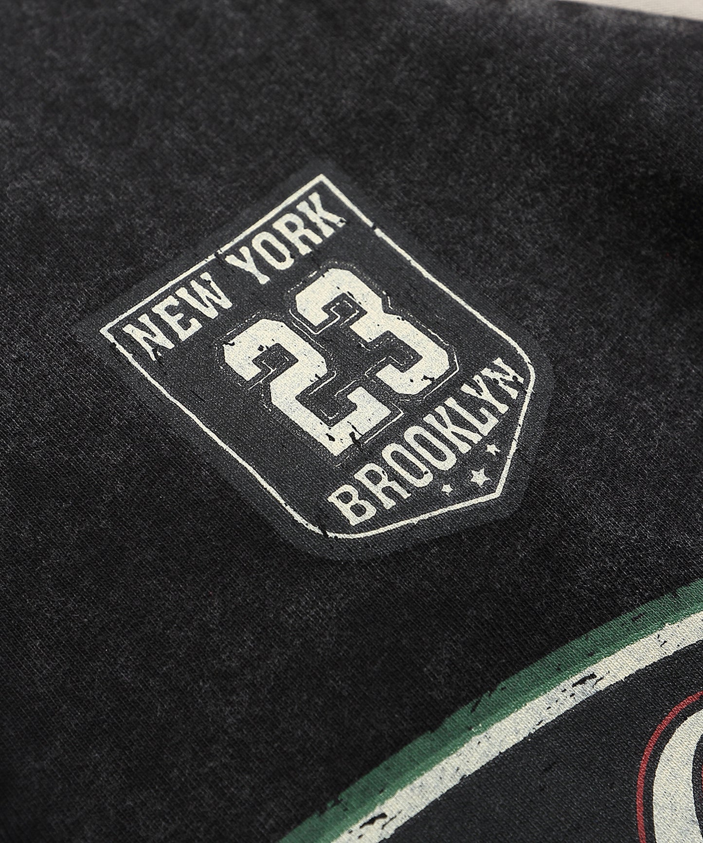 HOOK -select- 古着風ロゴプリント袖テープラインウォッシュポロシャツ