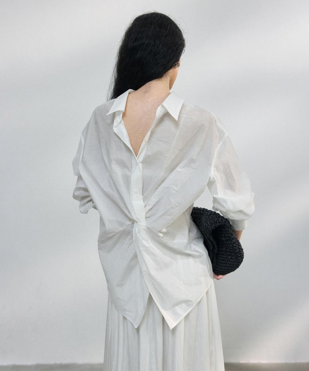 DECADE CLASSIC 前後2WAY ねじりディテール シャツ