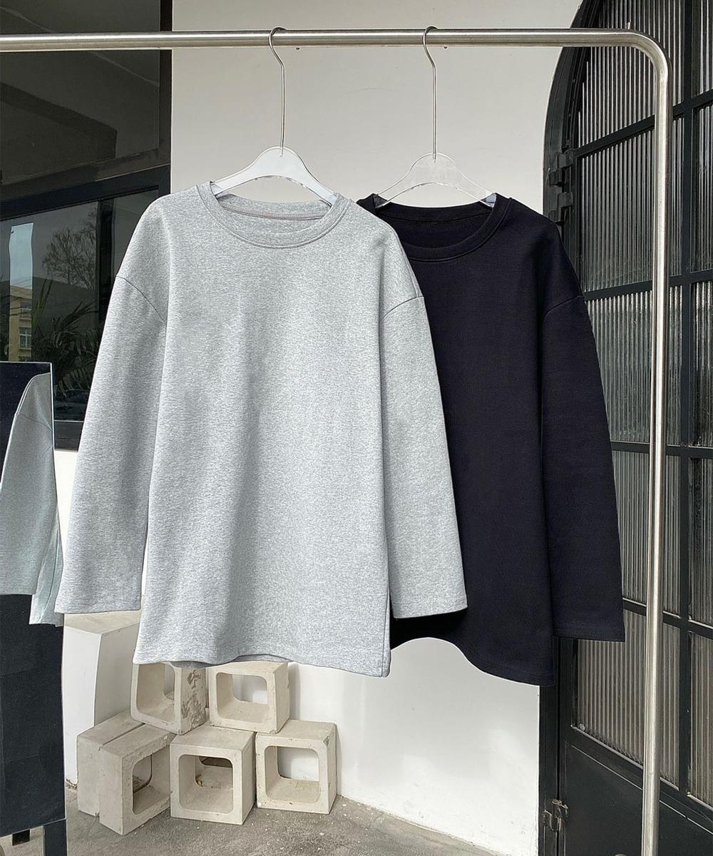ウールブレンドロングスリーブTシャツ