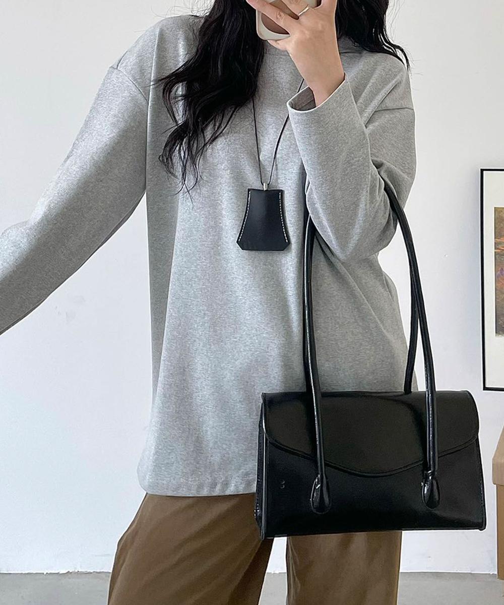 ウールブレンドロングスリーブTシャツ