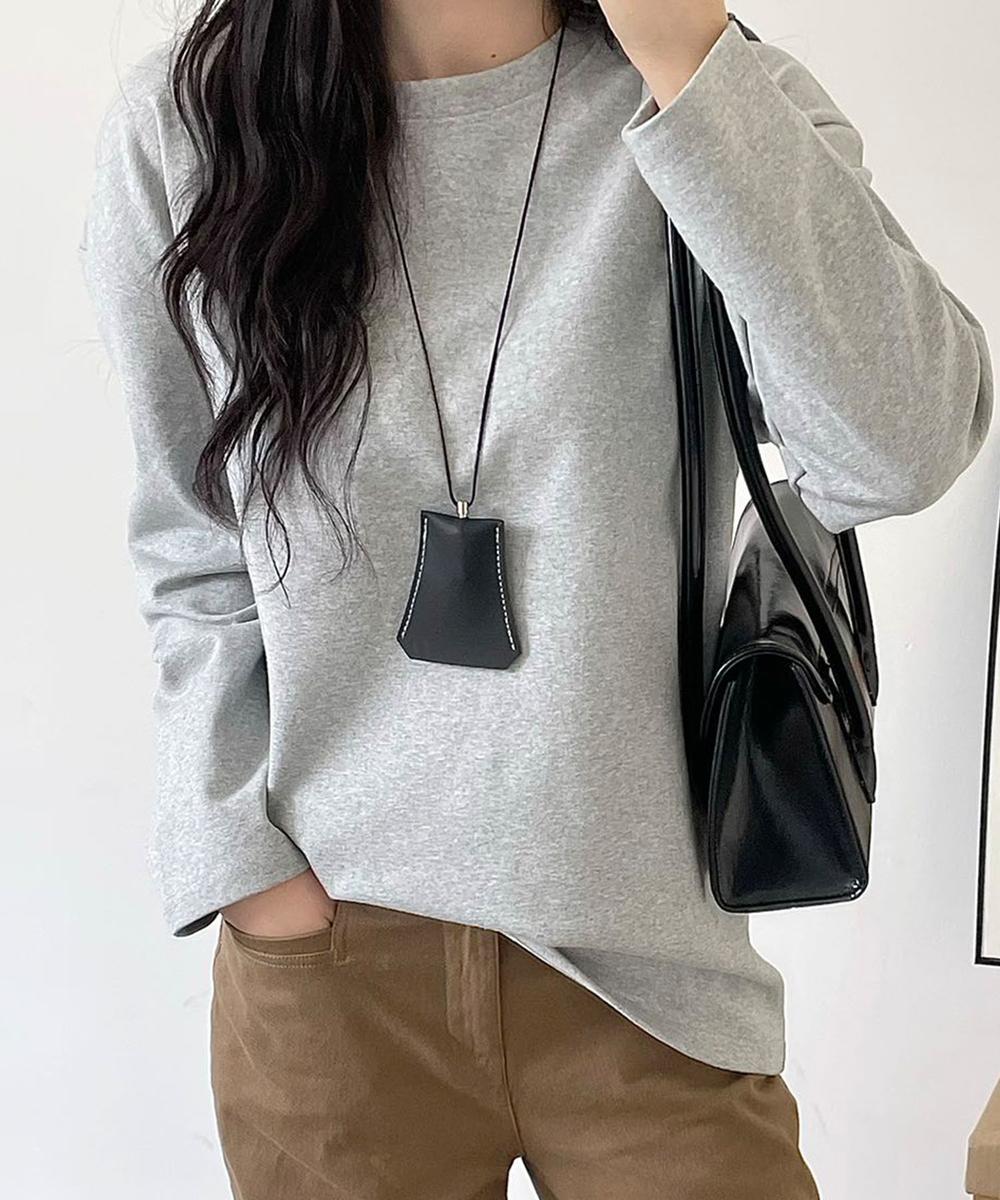 ウールブレンドロングスリーブTシャツ
