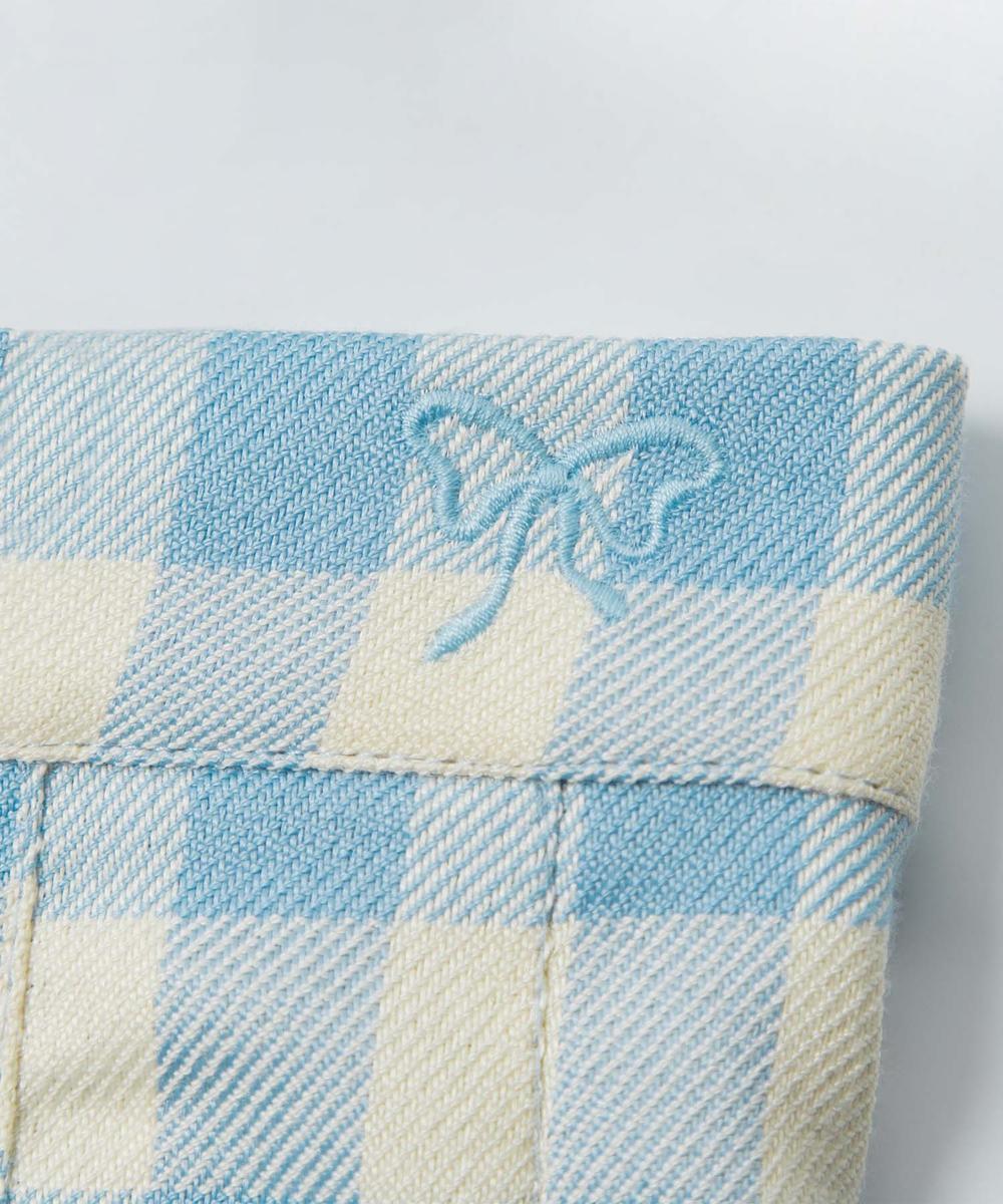 【HOOK】for girls アシンメトリーチェックプリーツミニスカート